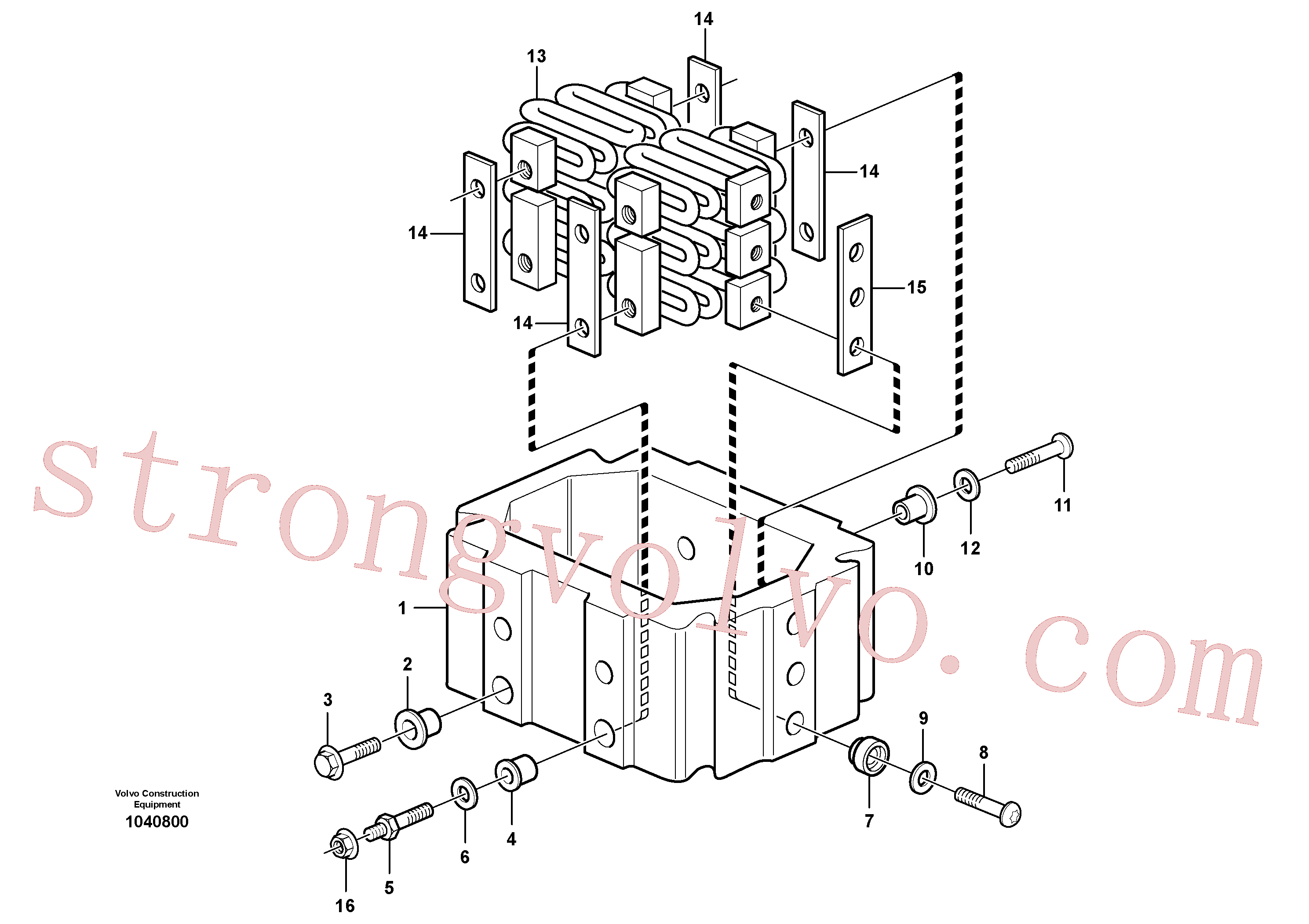 VOE192288 Volvo Pré-aquecedor(1040800 Montagem)