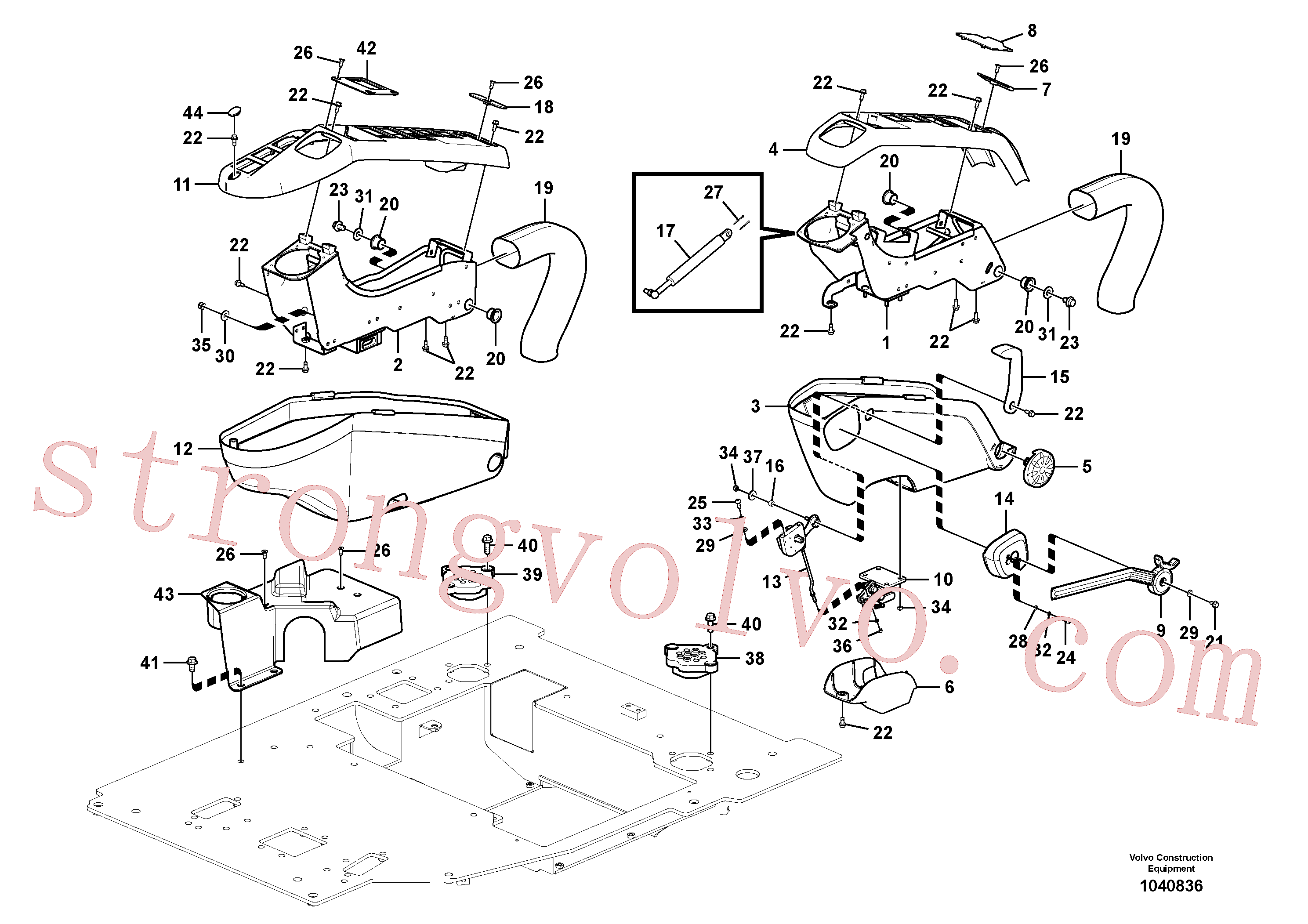 SA9131-10500 Volvo Painel de instrumentos, painel de comando(1040836 Montagem)