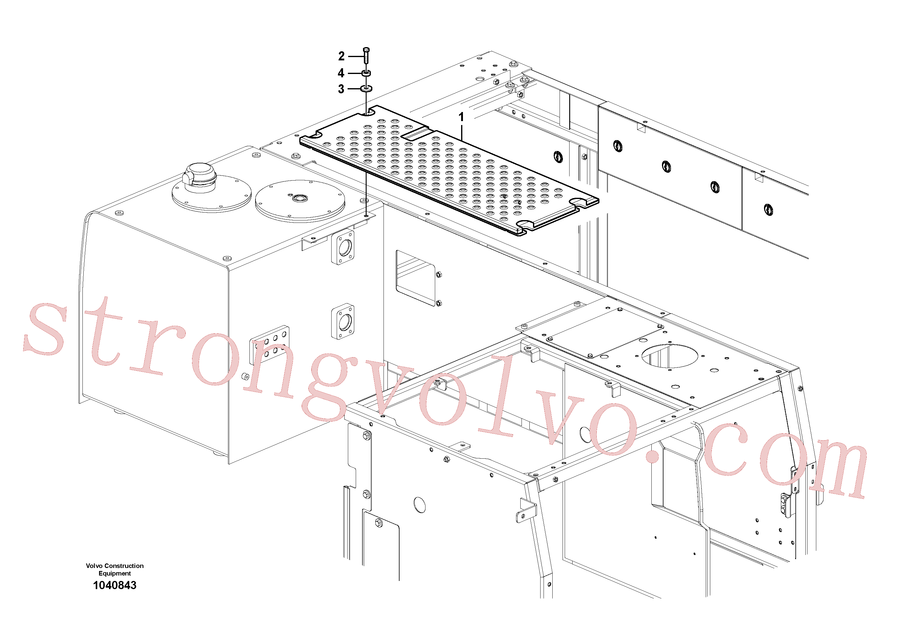 VOE14531016 Volvo Tampa, válvula de comando(1040843 Montagem)
