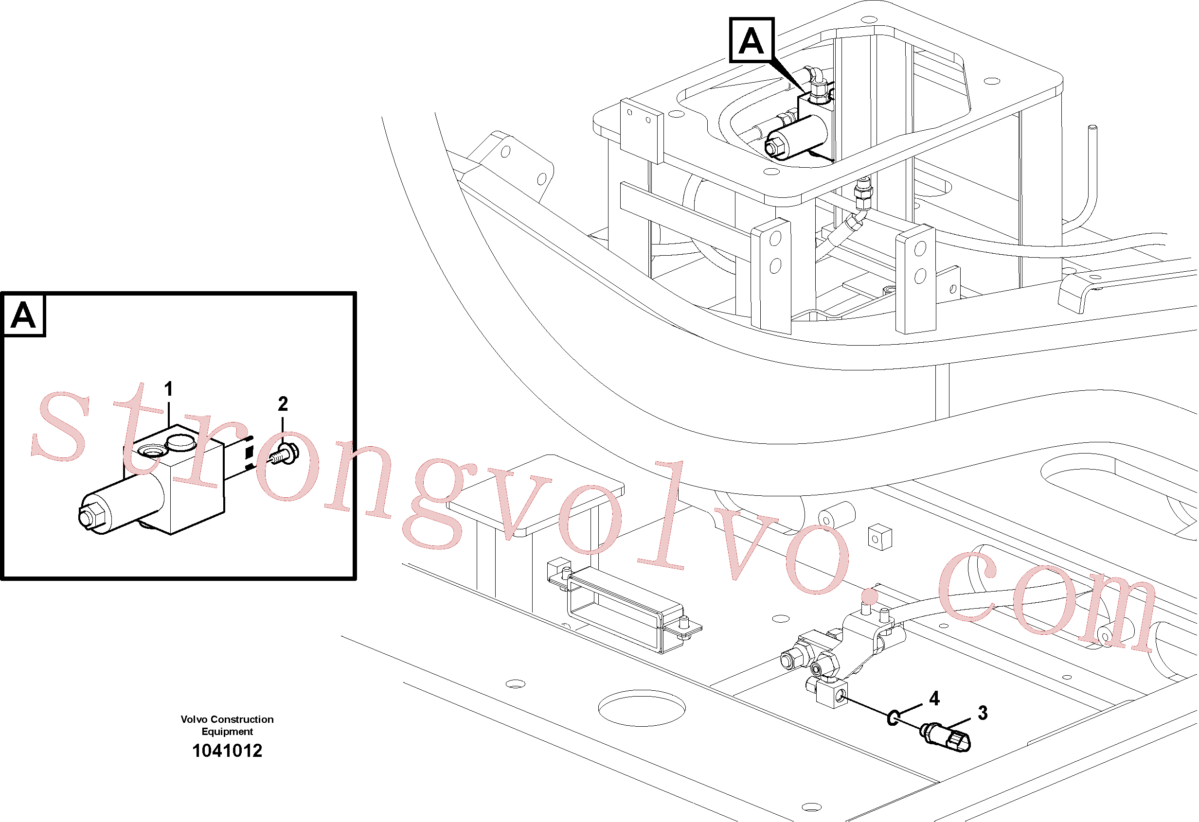 Volvo Montagem VOE14560160 Sensor de pressão Acessórios