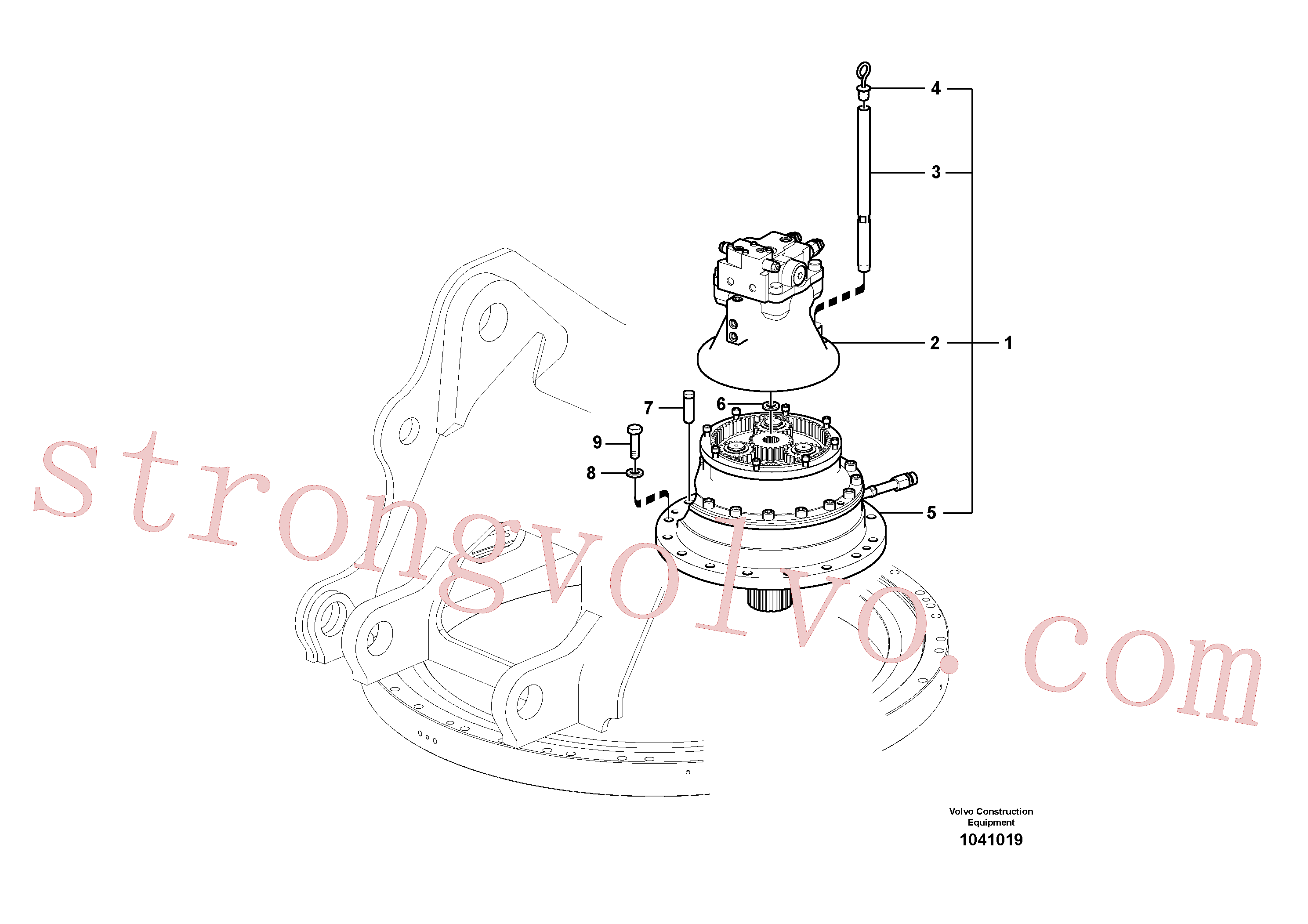 Volvo VOE14566202 Swing gearbox Volvo Acessórios para escavadeira