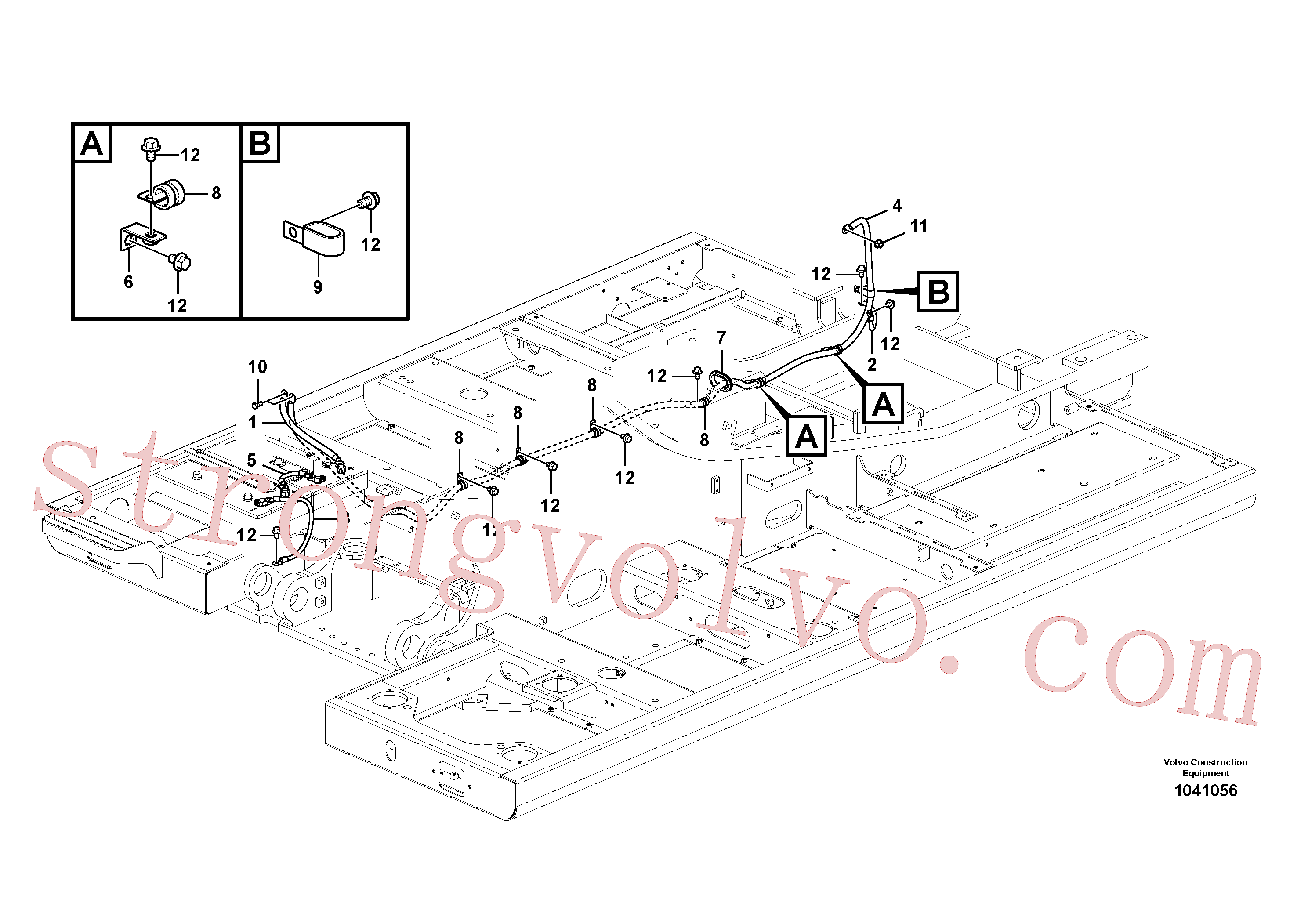 VOE14507451 Volvo Cabos, bateria(1041056 Montagem)