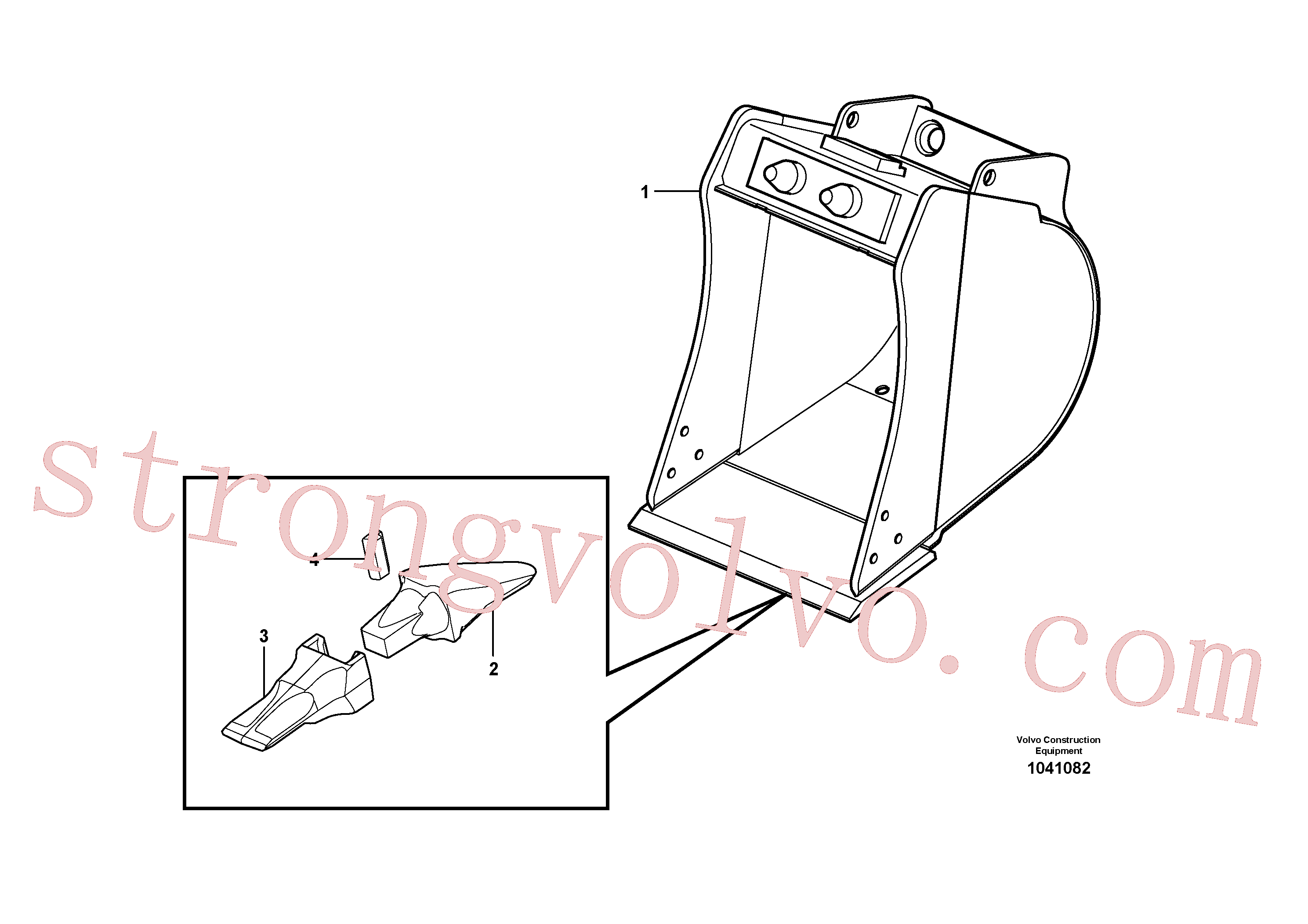 VOE15610213 Bucket Volvo escavadeira