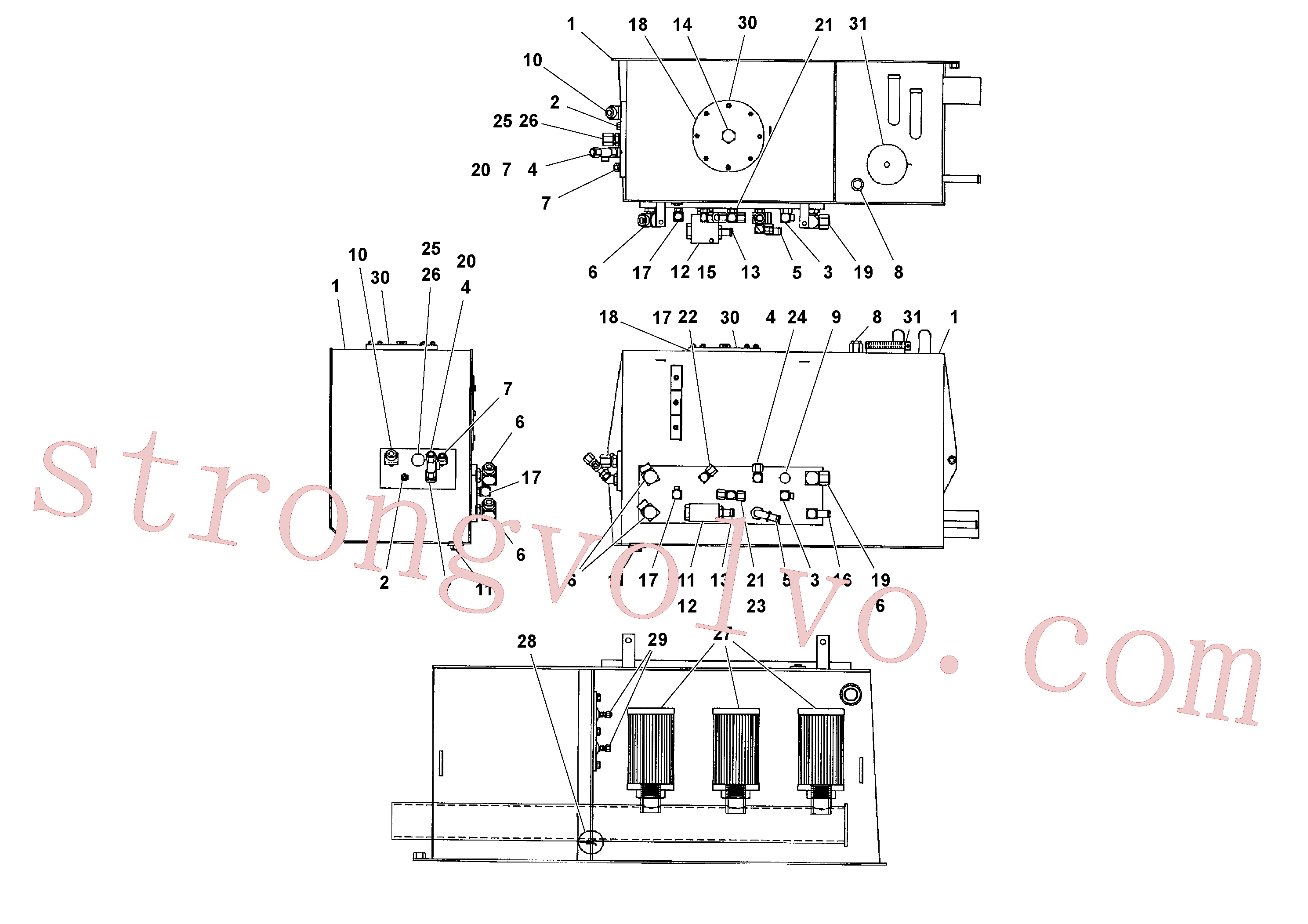 Volvo Acessórios para escavadeira VOE936694 Niple-t Acessórios