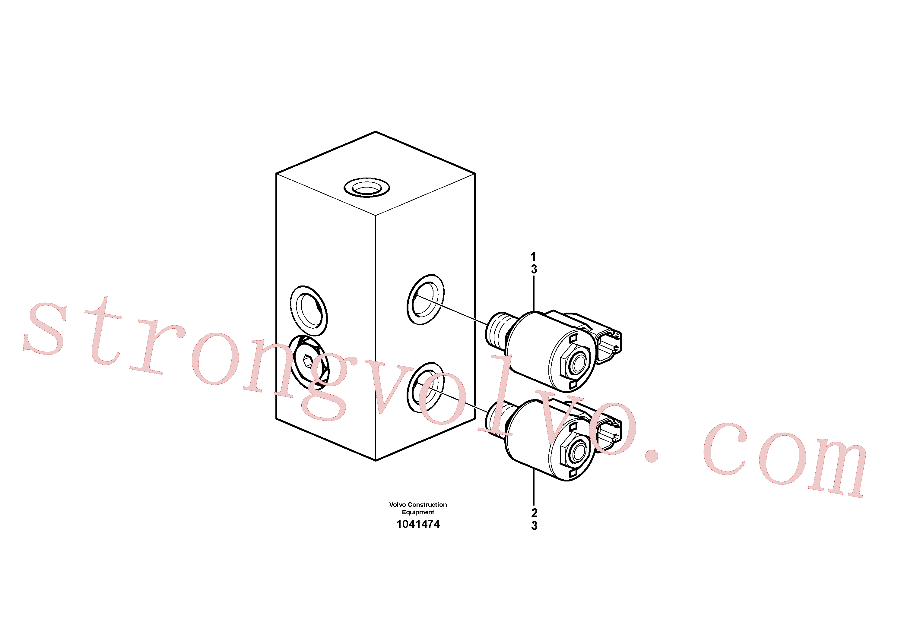VOE11715263 Volvo Válvula de combinação(1041474 Montagem)