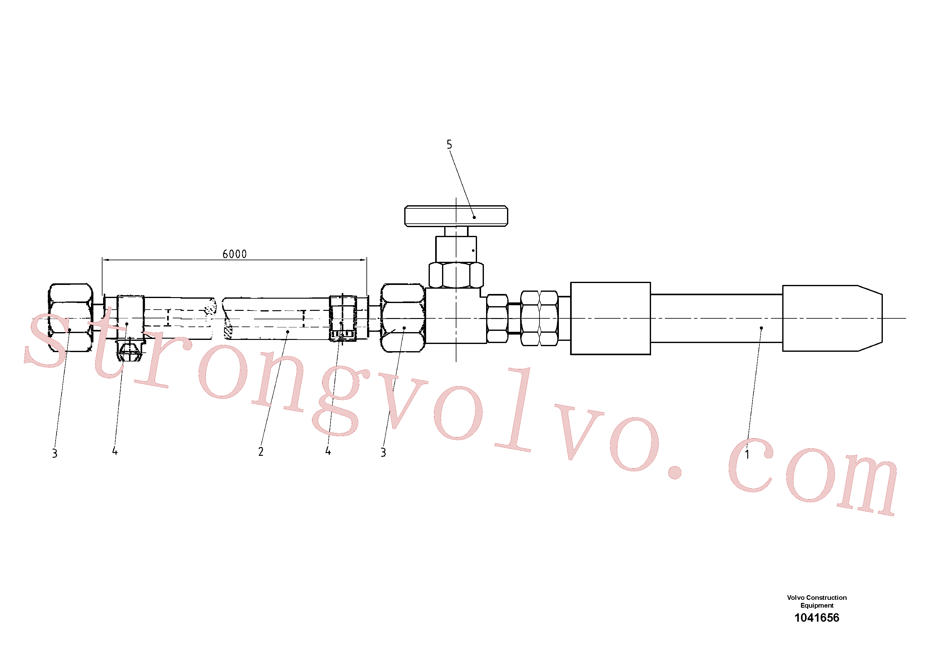 RM58843459 Volvo Queimador piloto com mangueira(1041656 Montagem)