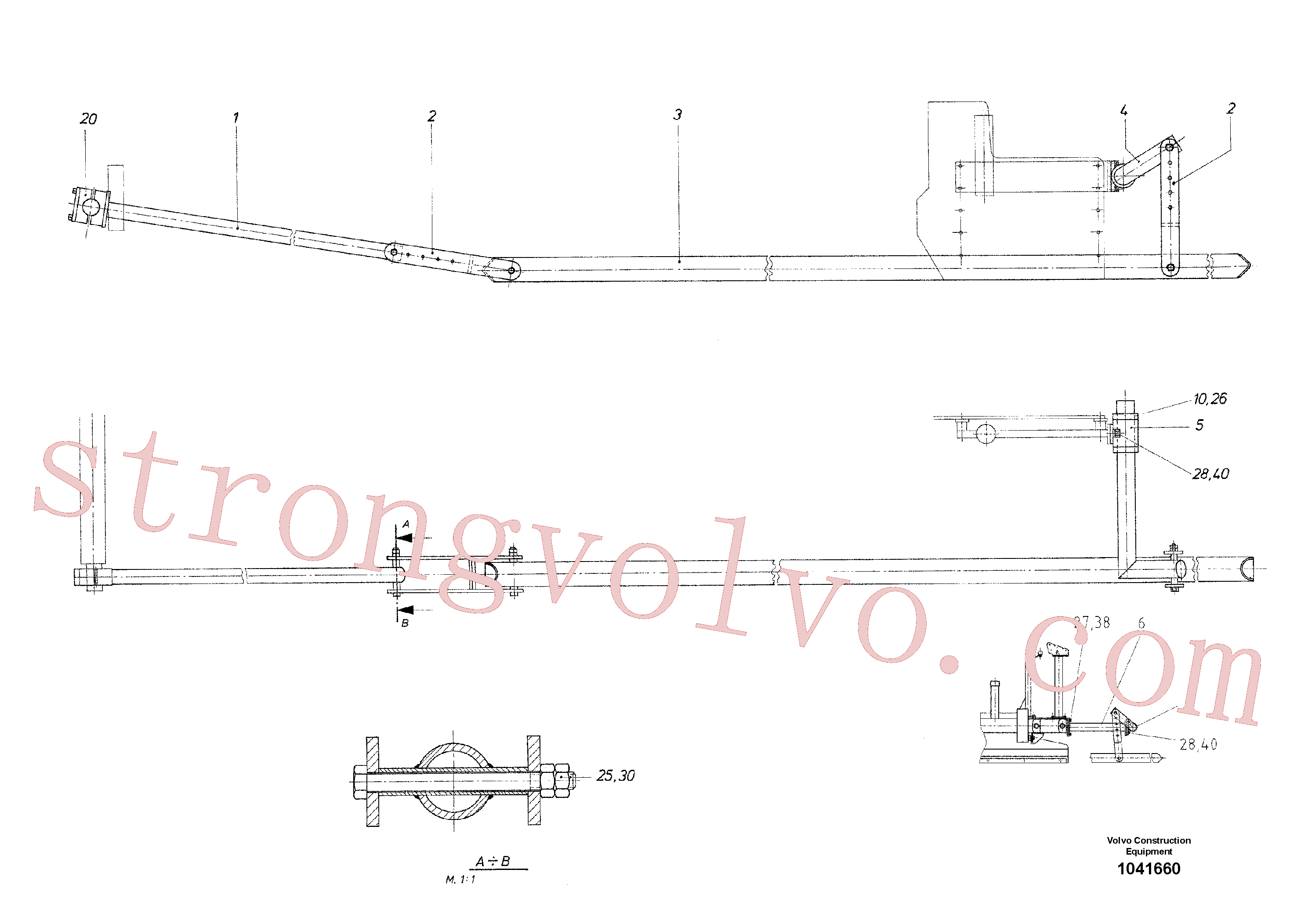 RM87942512 Volvo Tubo(1041660 Montagem)