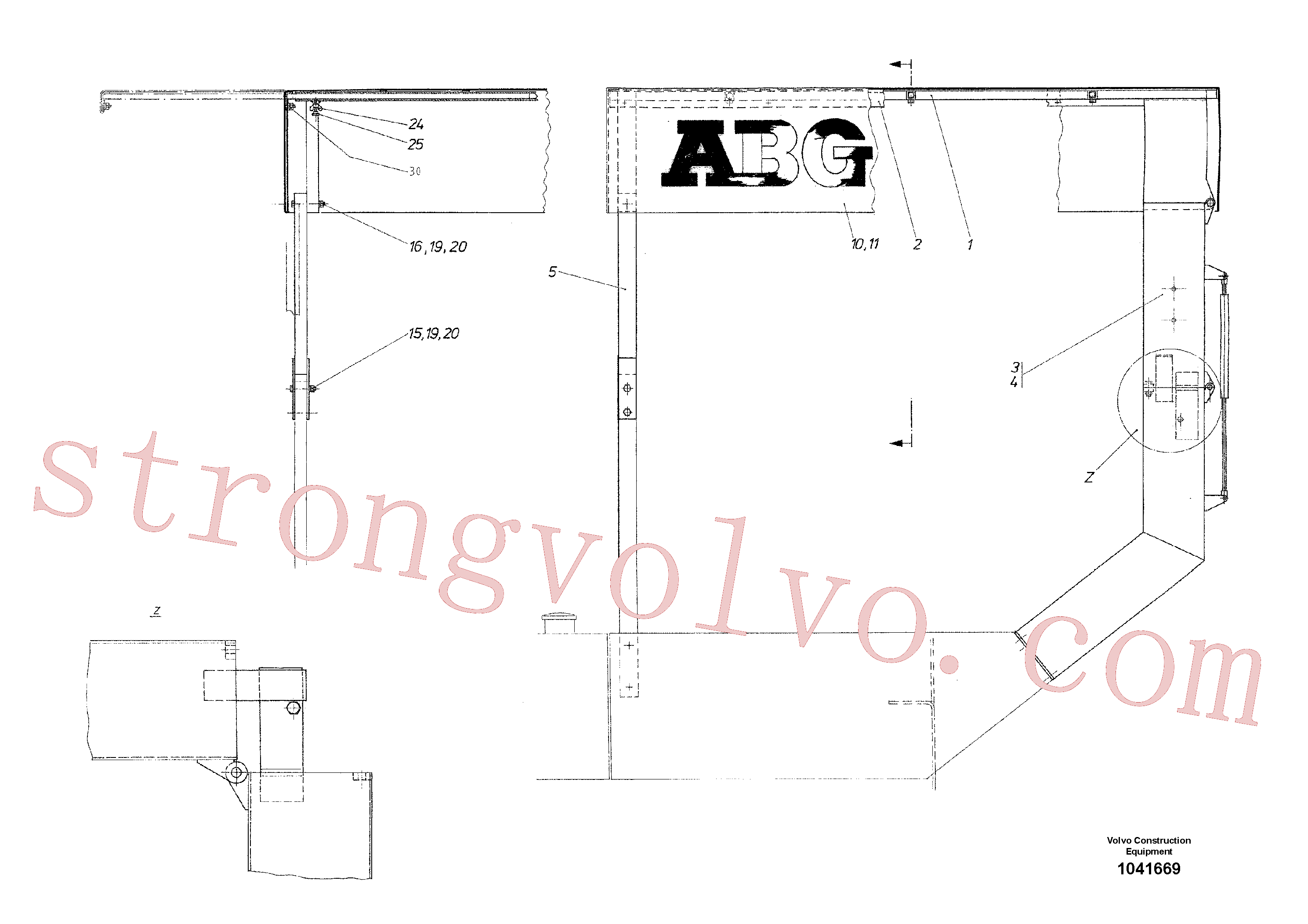 RM96722160 Volvo Tejadilho todo-o-tempo(1041669 Montagem)