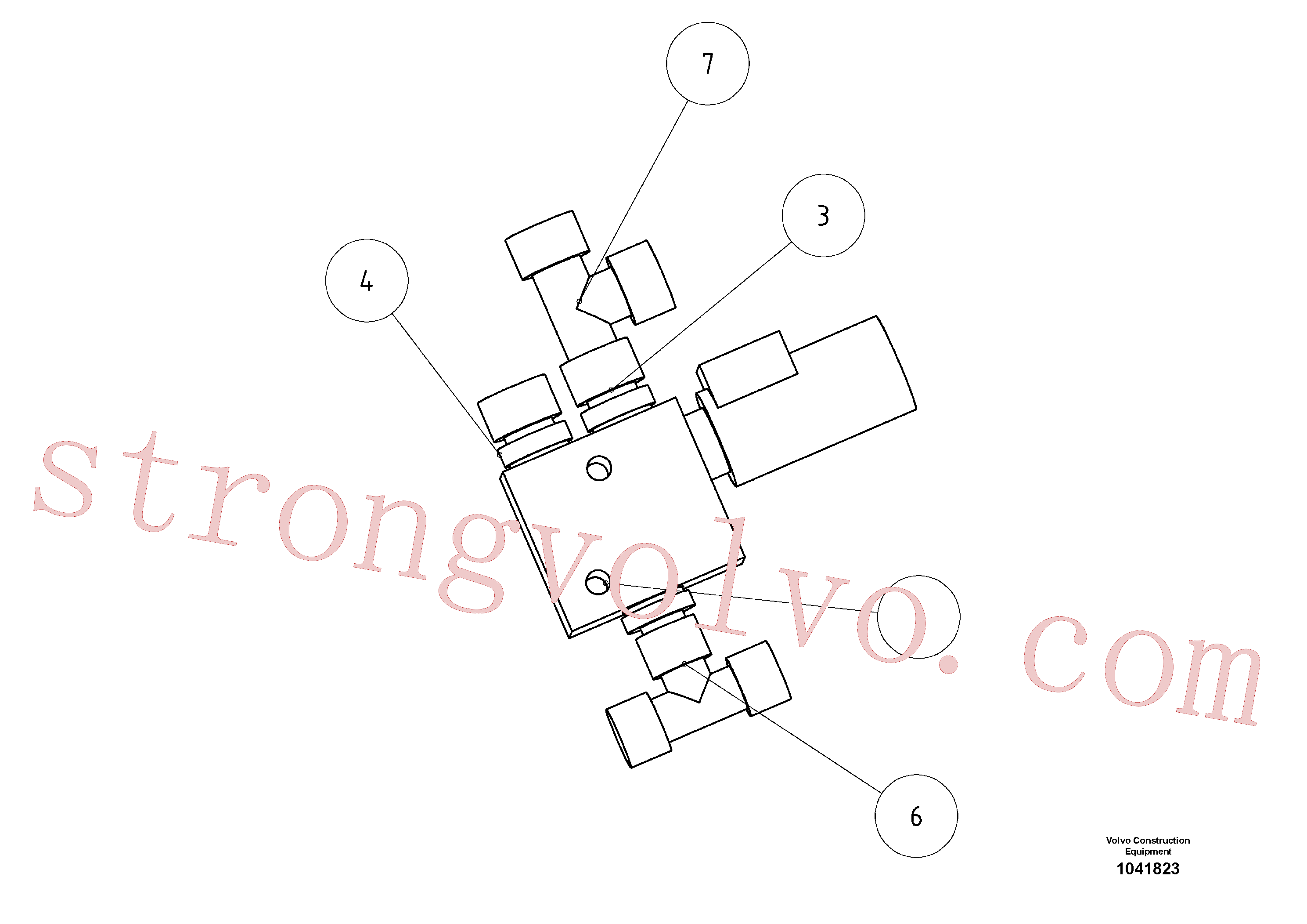 RM14090401 Volvo Conjunto de válvula(1041823 Montagem)