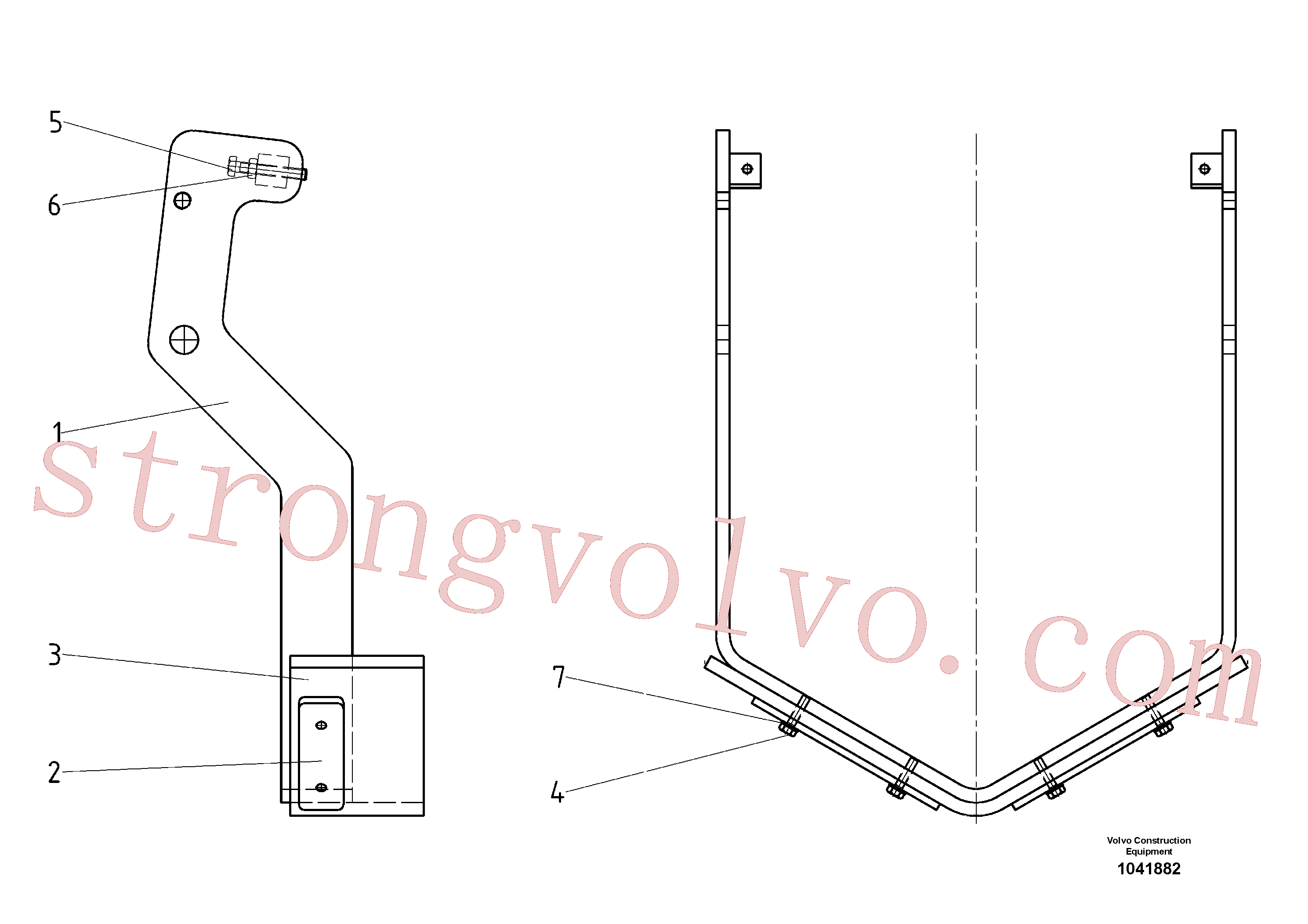 RM13907761 Volvo Conjunto de suporte(1041882 Montagem)