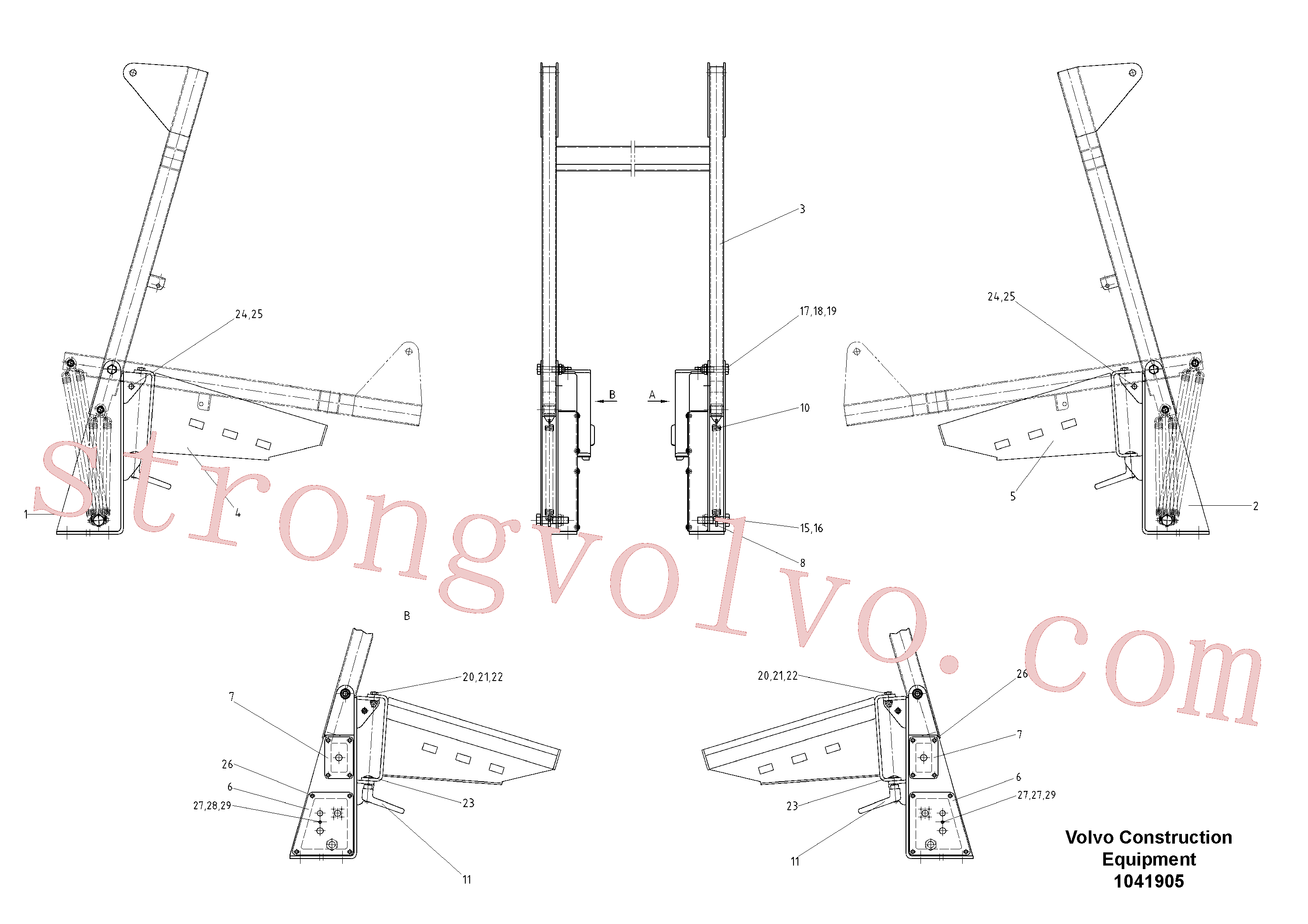 RM10641355 Volvo Montagem do quadro(1041905 Montagem)