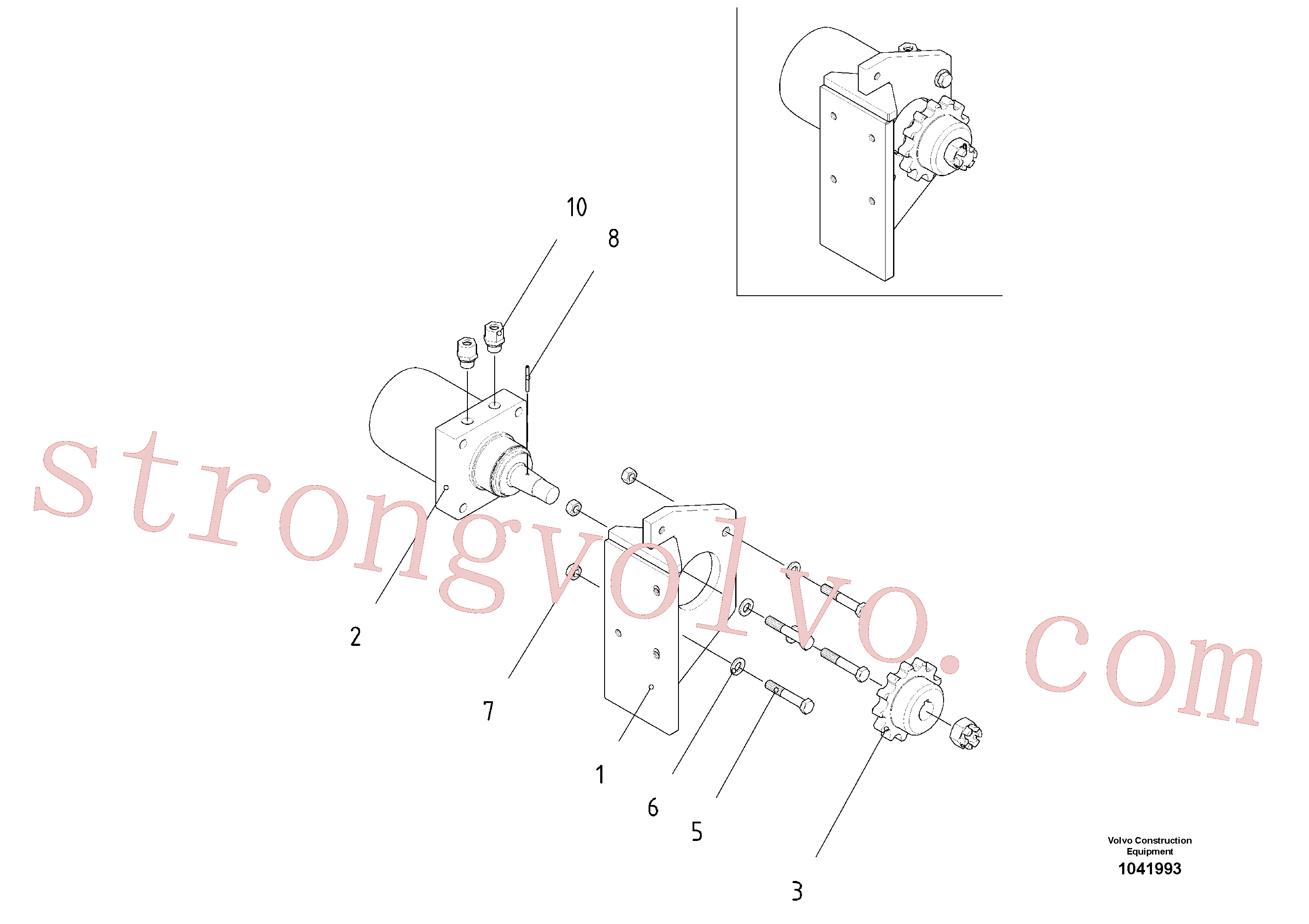 RM14233456 Volvo Accionamento do transportador(1041993 Montagem)