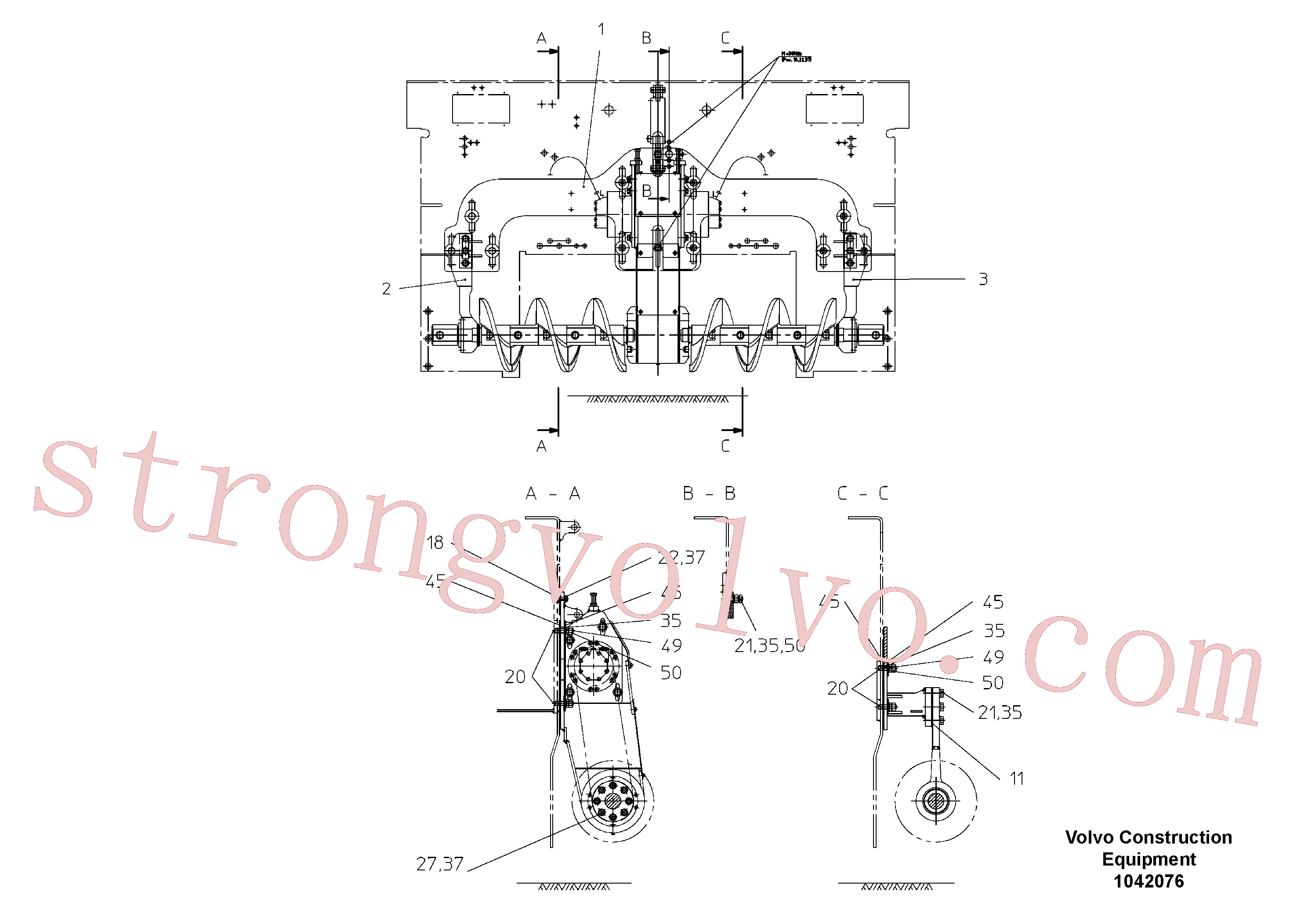 RM14273247 Volvo Parafuso sem-fim básico(1042076 Montagem)