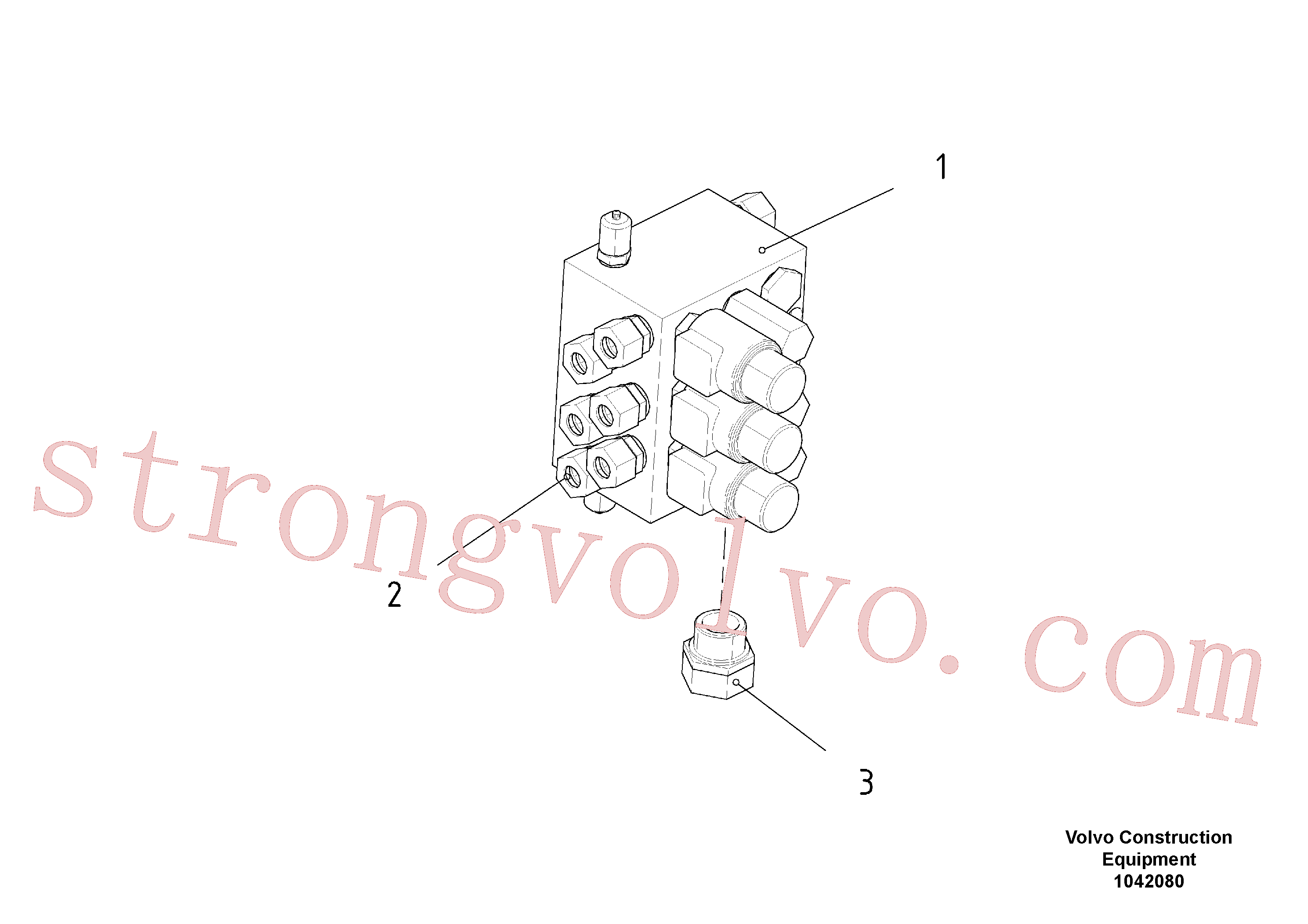 RM14102958 Volvo Vibração do bloco de válvulas(1042080 Montagem)