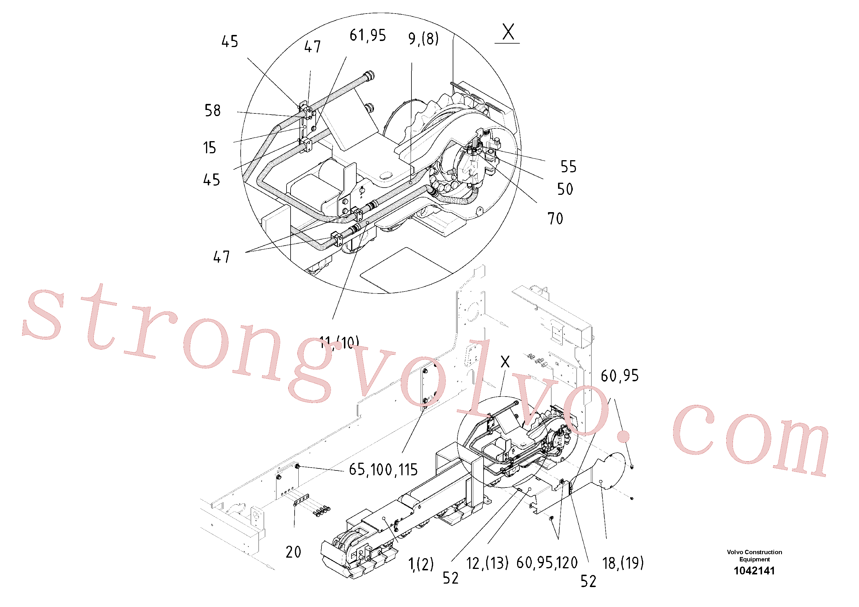 RM96722368 Volvo Coquilha(1042141 Montagem)