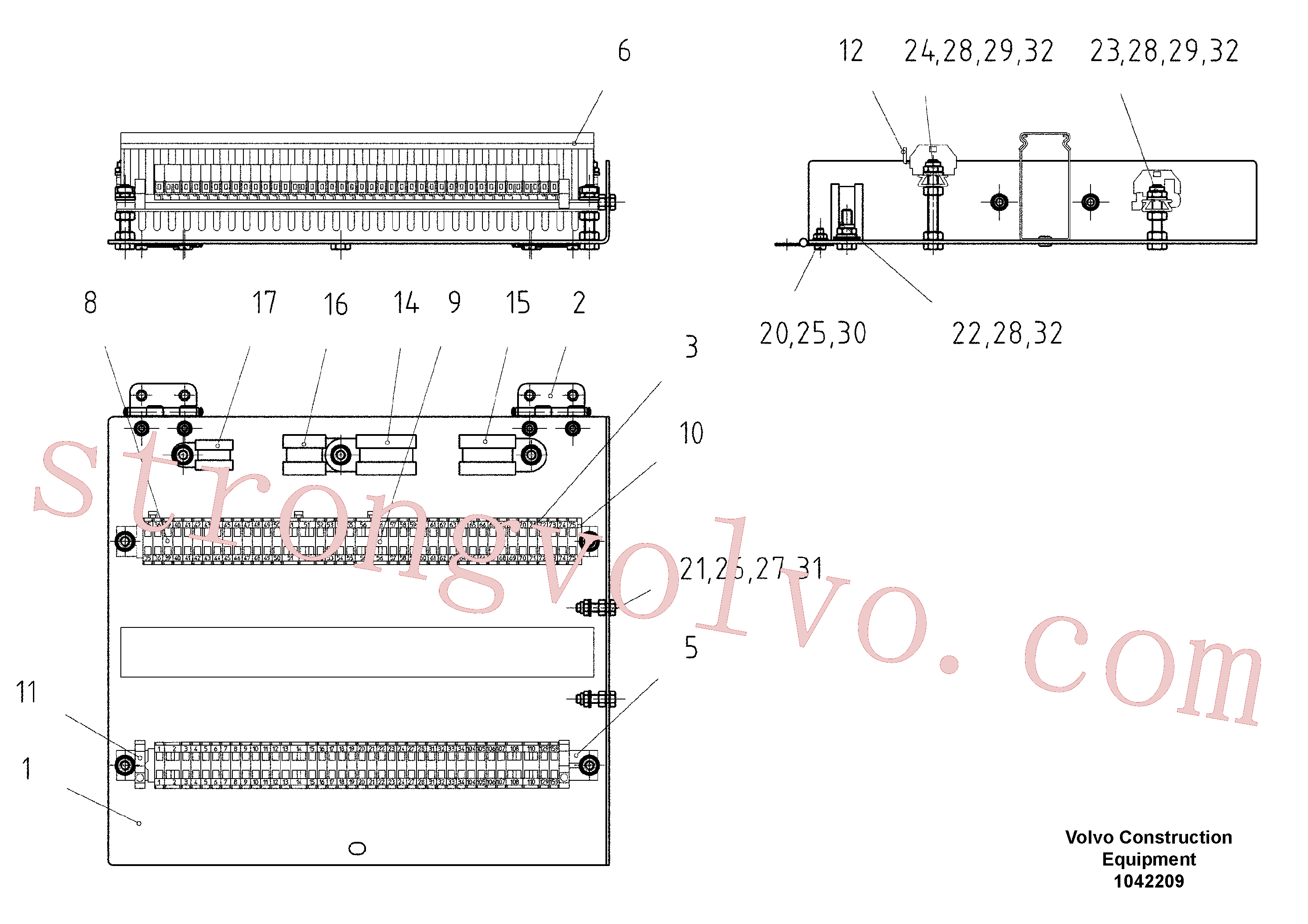 Volvo Acessórios para escavadeira RM14082606 Parafuso ranhurado Acessórios