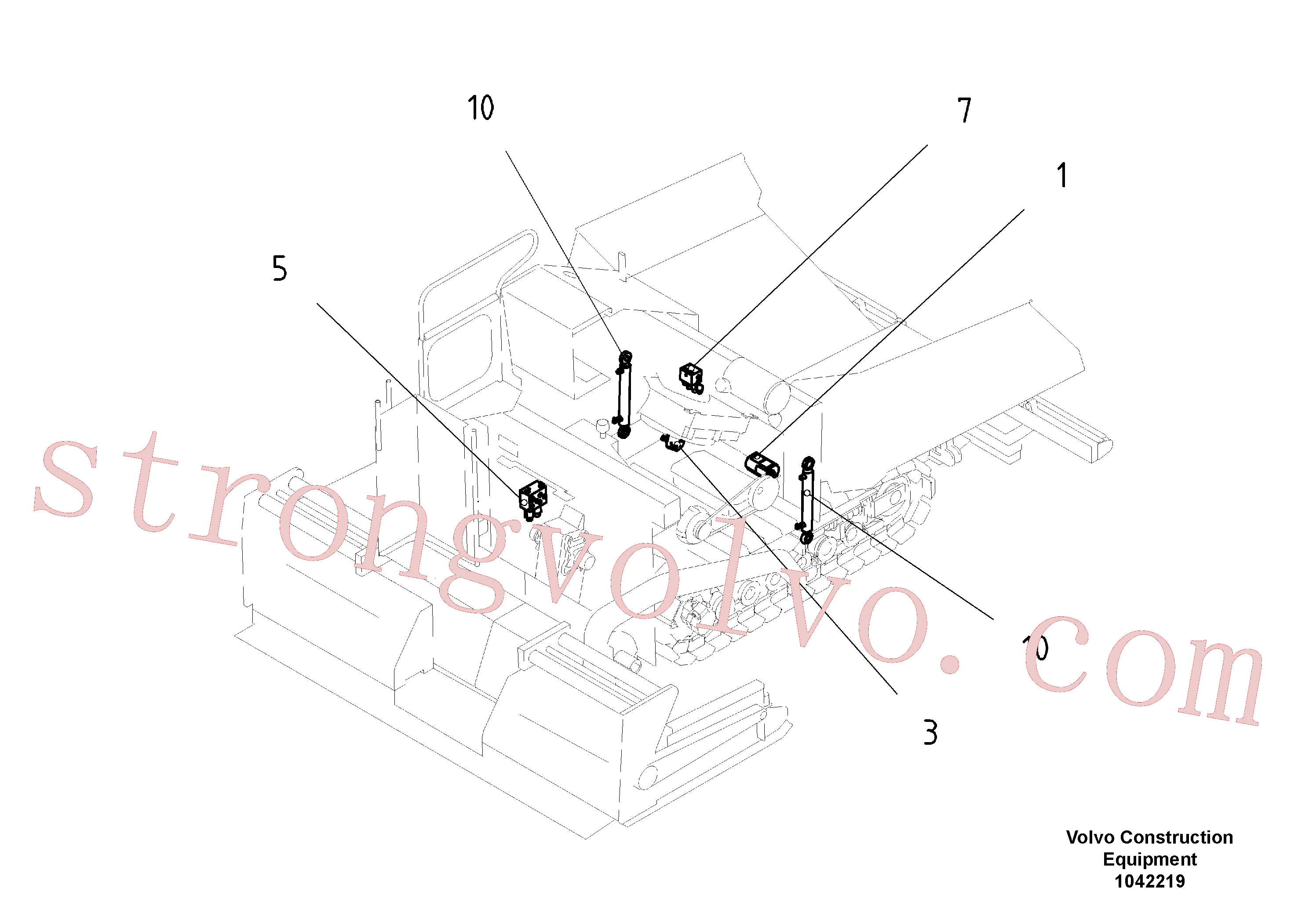 RM54699962 Volvo Diagrama hidráulico(1042219 Montagem)
