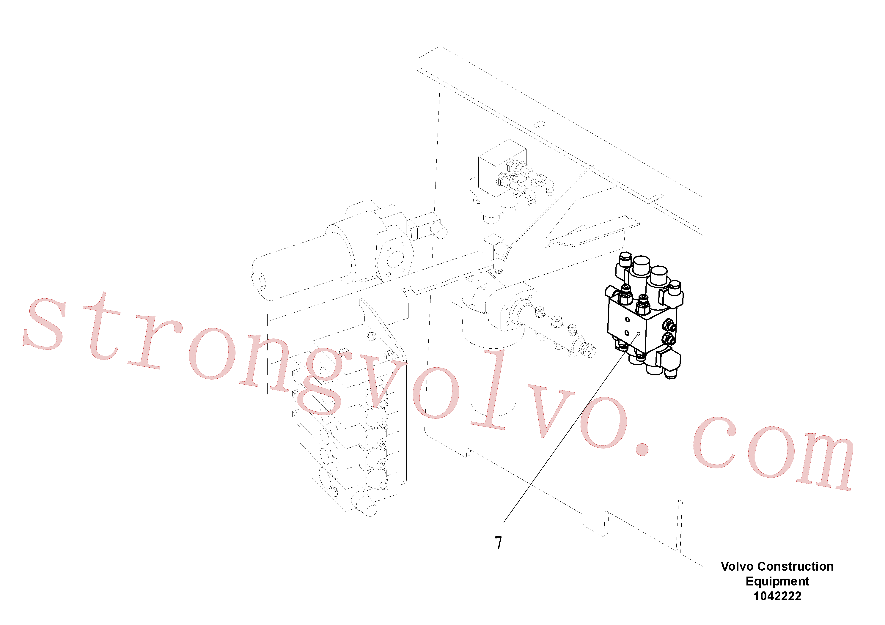 RM54699962 Volvo Diagrama hidráulico(1042222 Montagem)