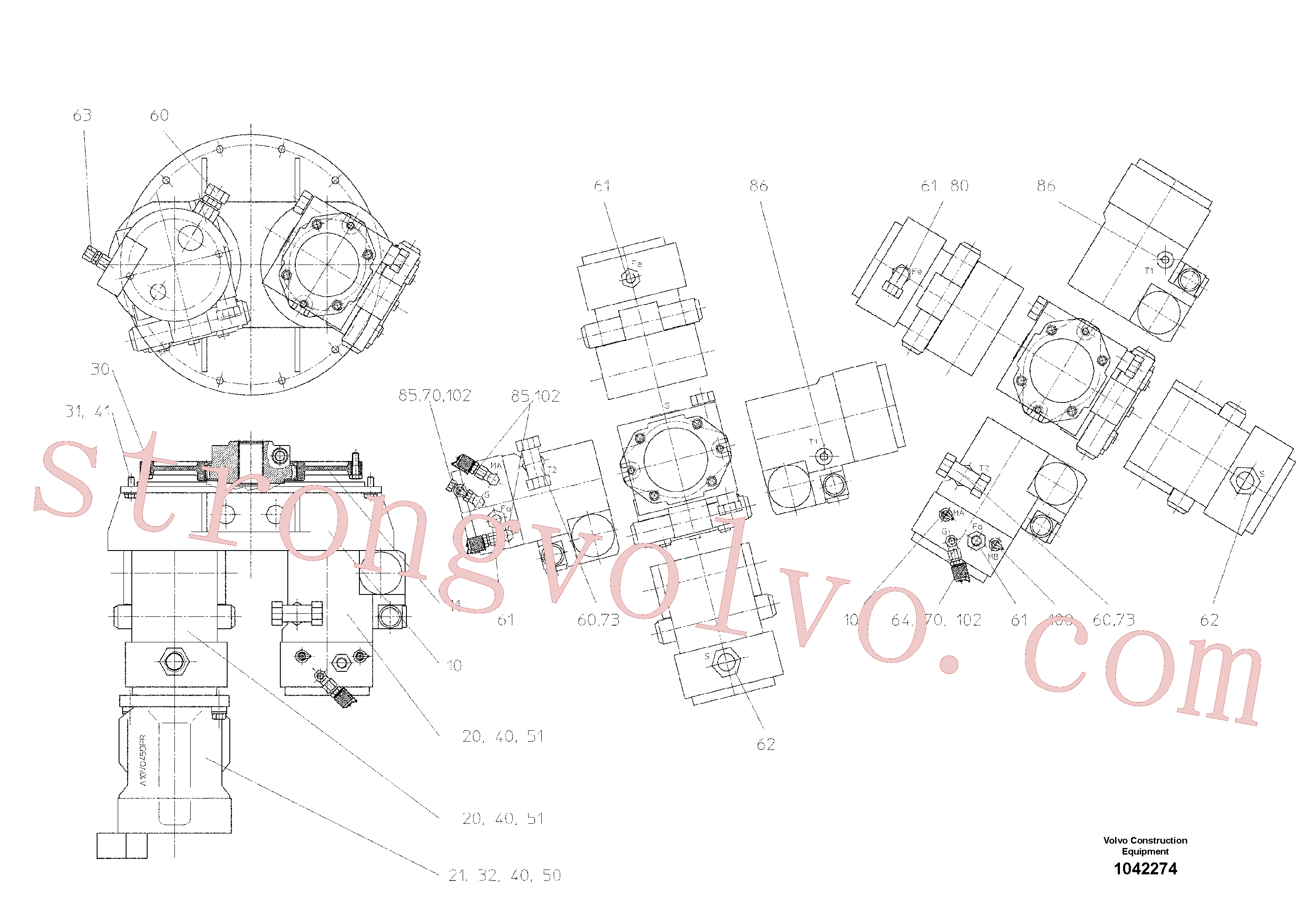RM14102958 Volvo Carreto distribuidor(1042274 Montagem)