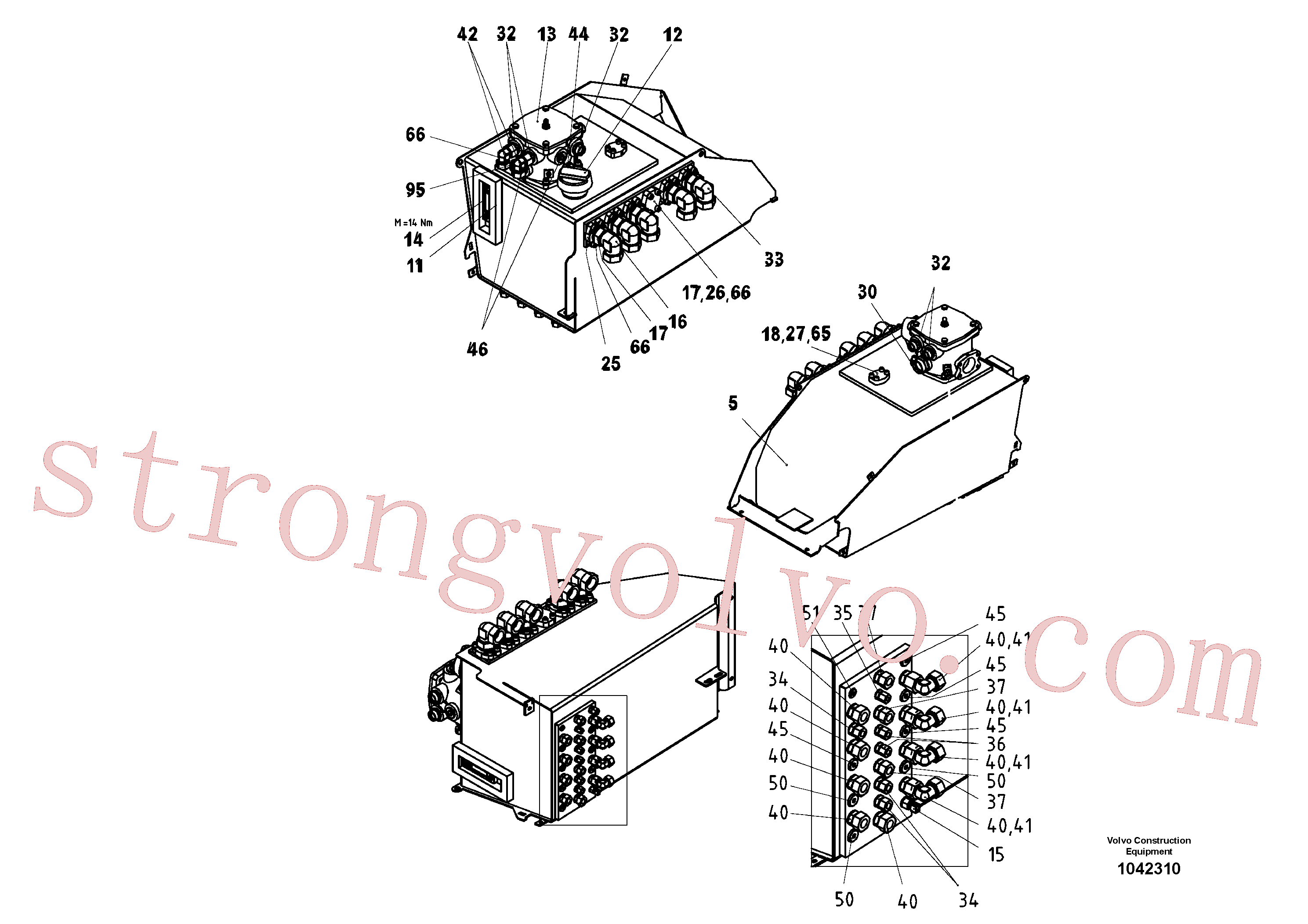 RM13977541 Volvo Depósito do óleo, pré-montado(1042310 Montagem)