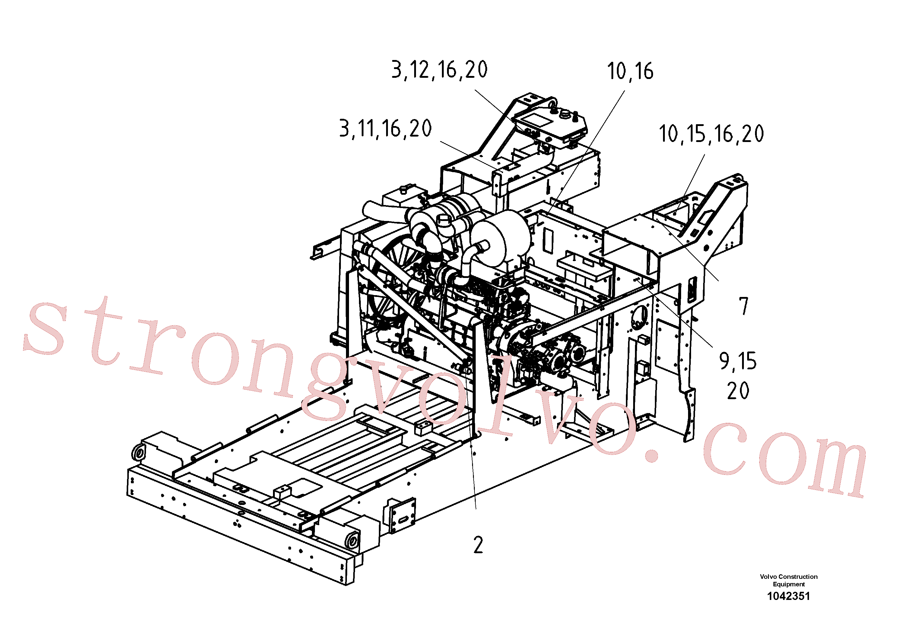 RM13943014 Volvo Peças de montagem eléctrica(1042351 Montagem)