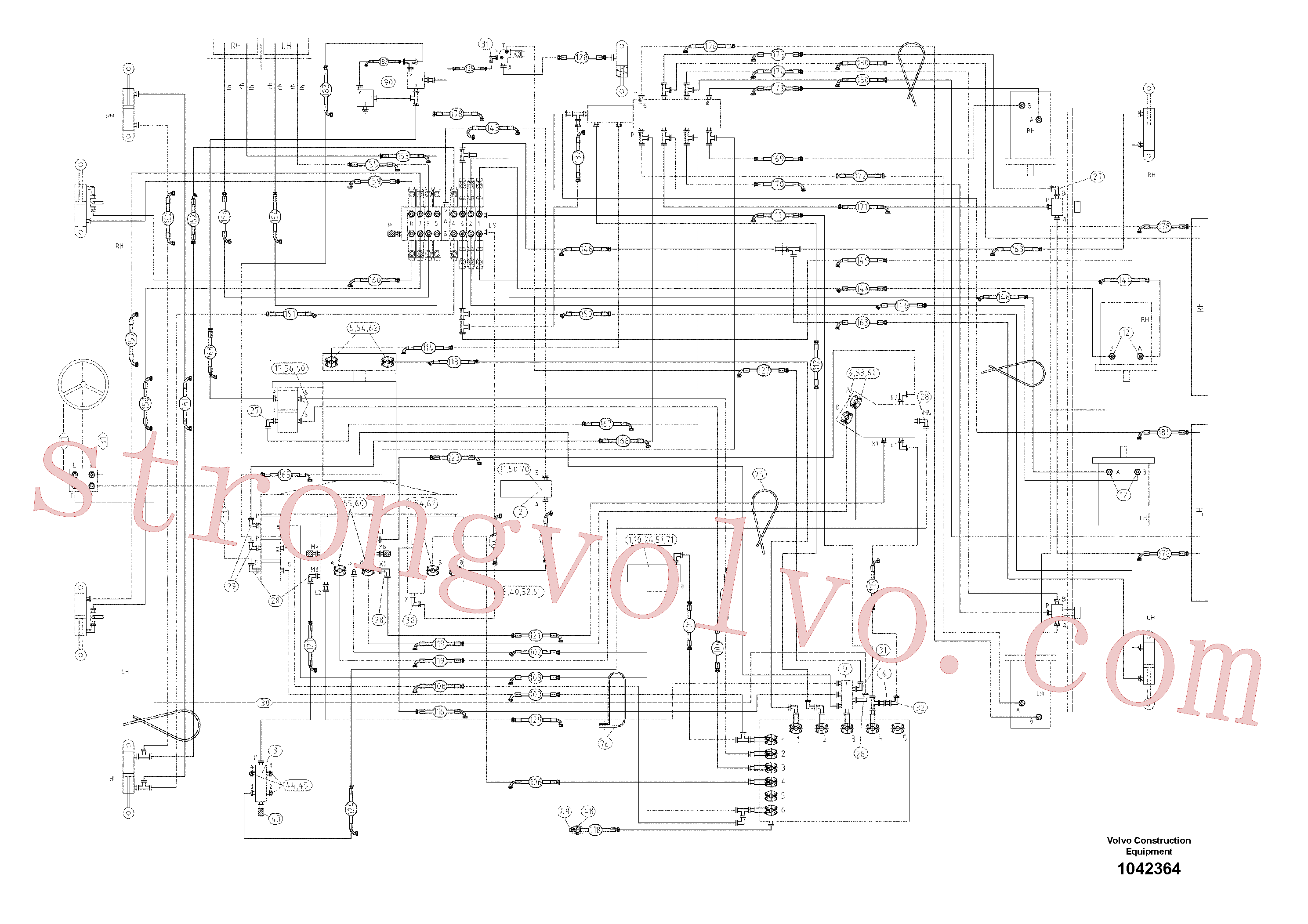 RM13968235 Volvo Linhas de mangueira(1042364 Montagem)