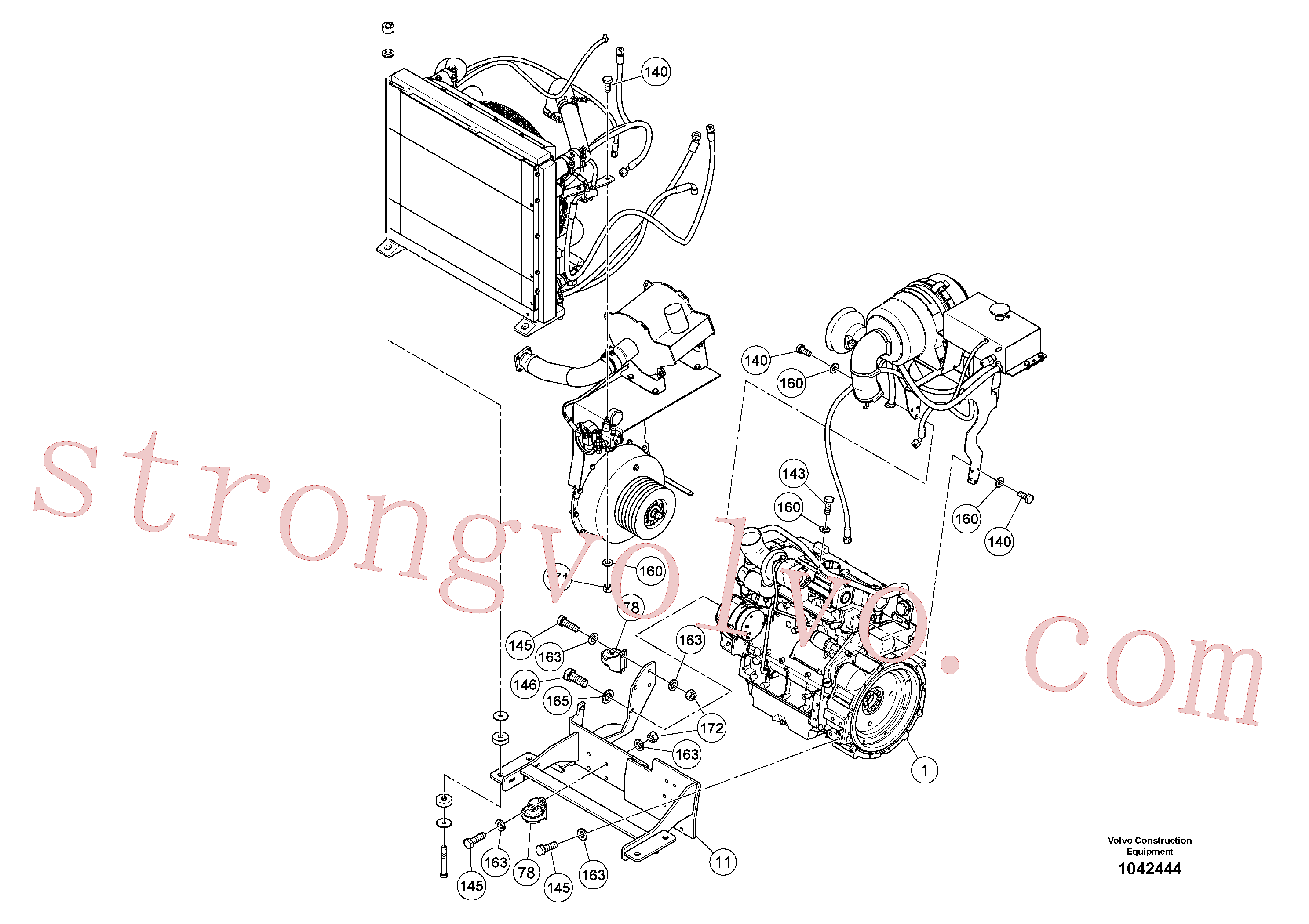RM96719117 Volvo Motor básico(1042444 Montagem)