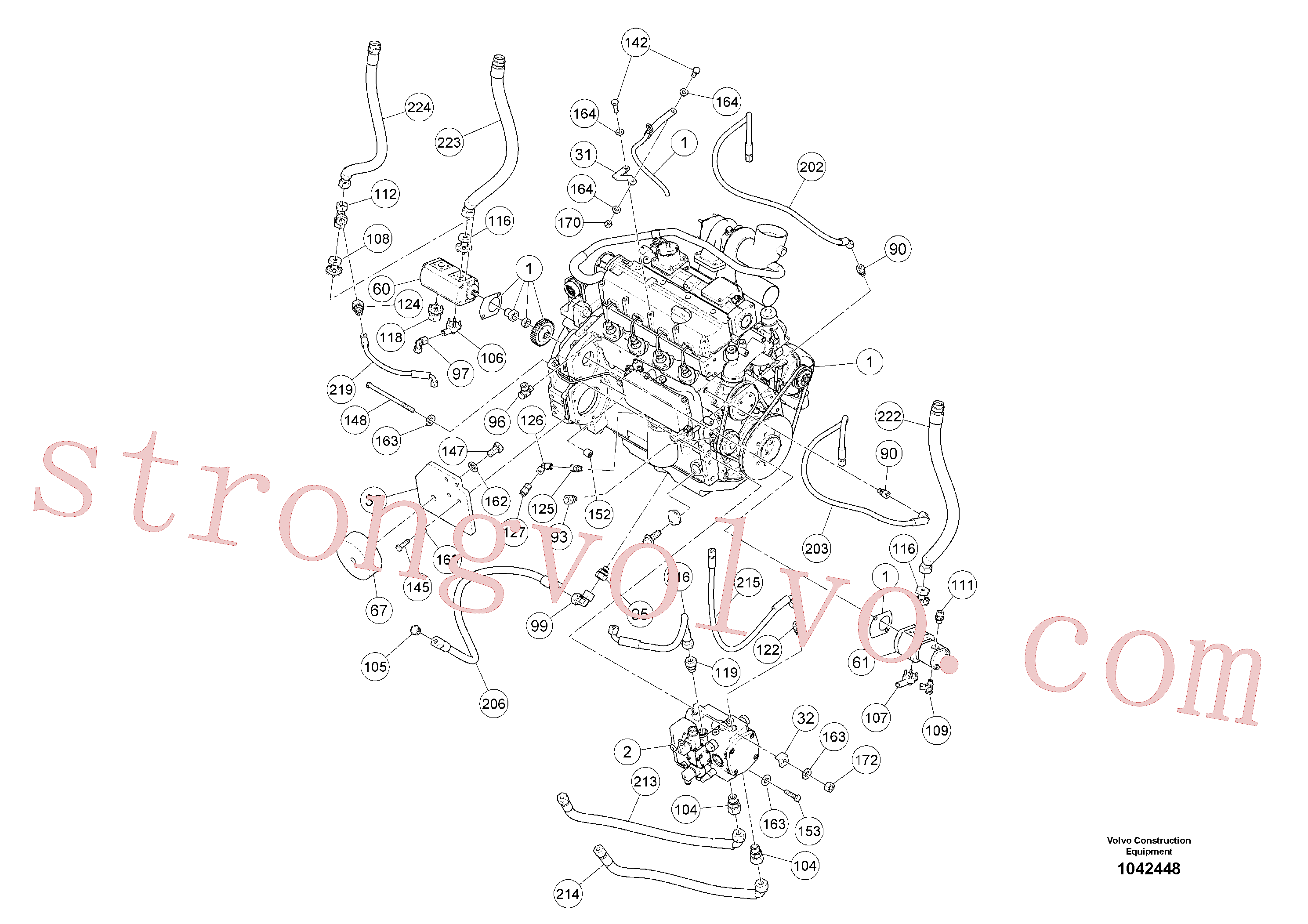 RM13927470 Volvo Motor básico(1042448 Montagem)