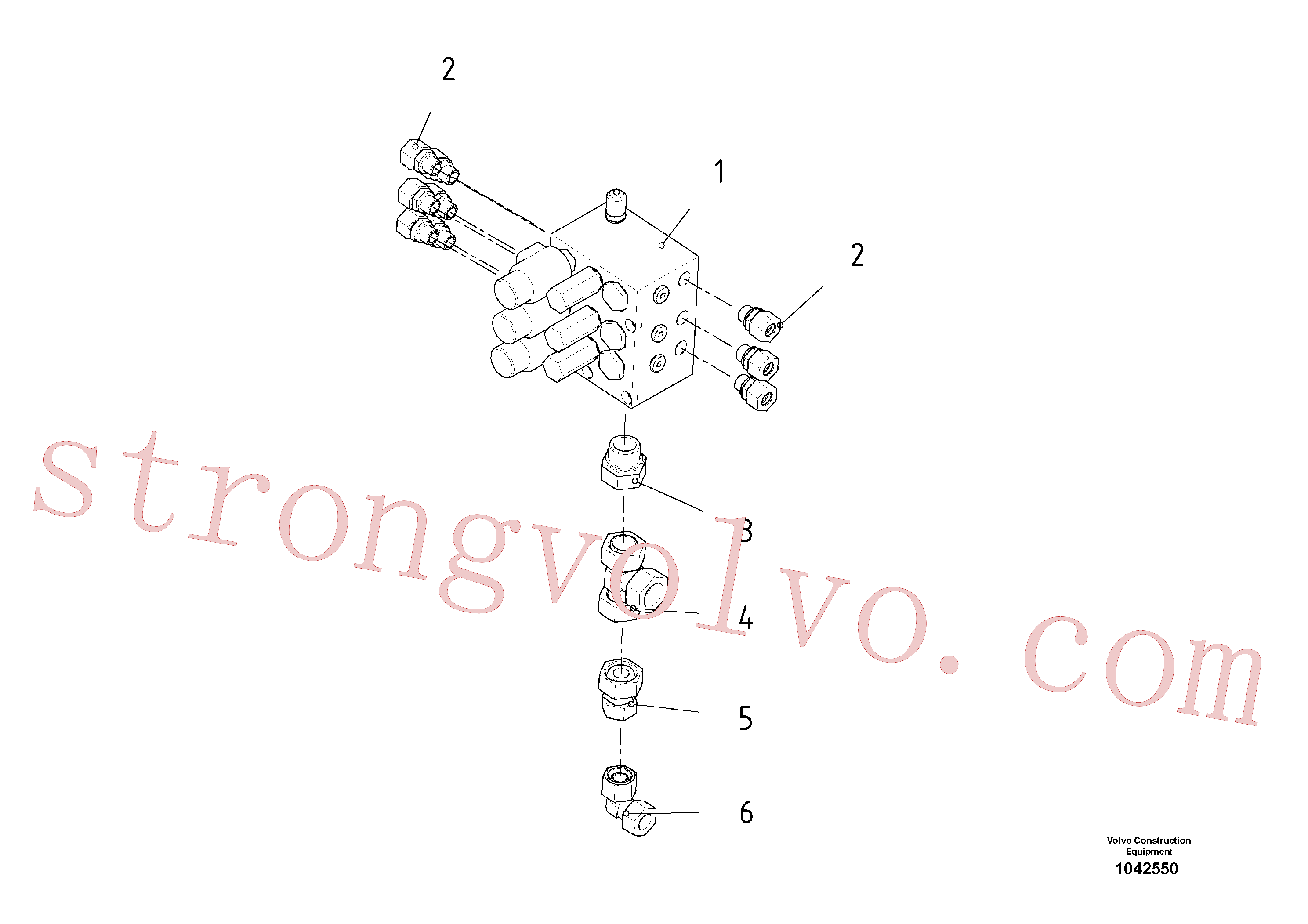 RM14102958 Volvo Transportador/vibração do bloco de válvulas(1042550 Montagem)