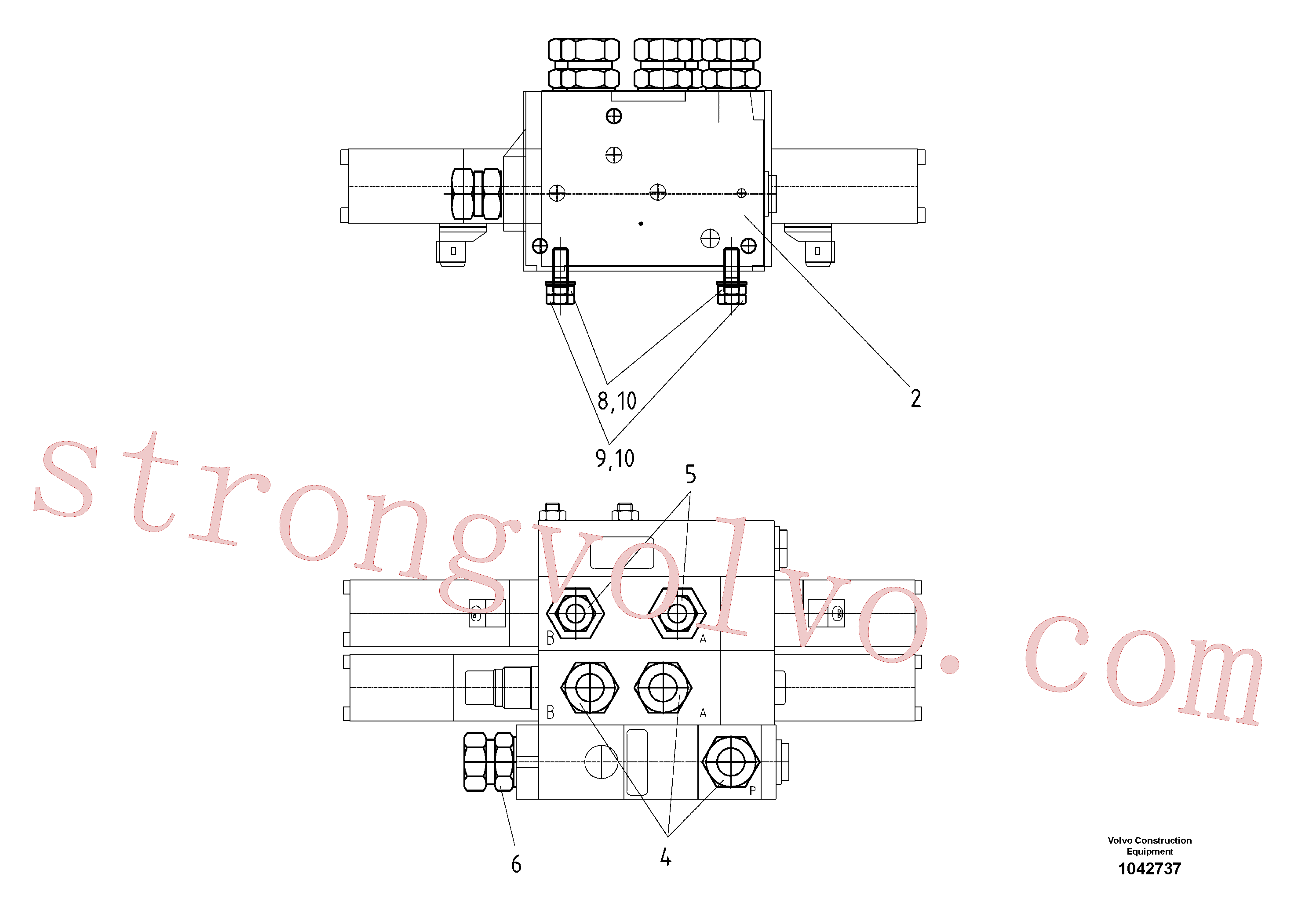 RM14280432 Volvo Válvula, pré-montagem de compressor de bordos(1042737 Montagem)