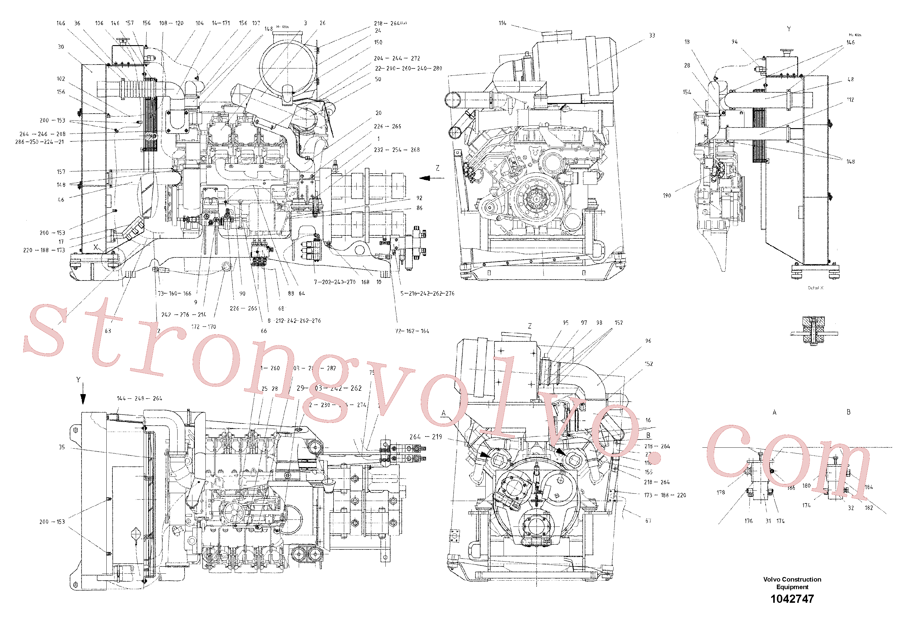 RM13927470 Volvo Motor básico(1042747 Montagem)