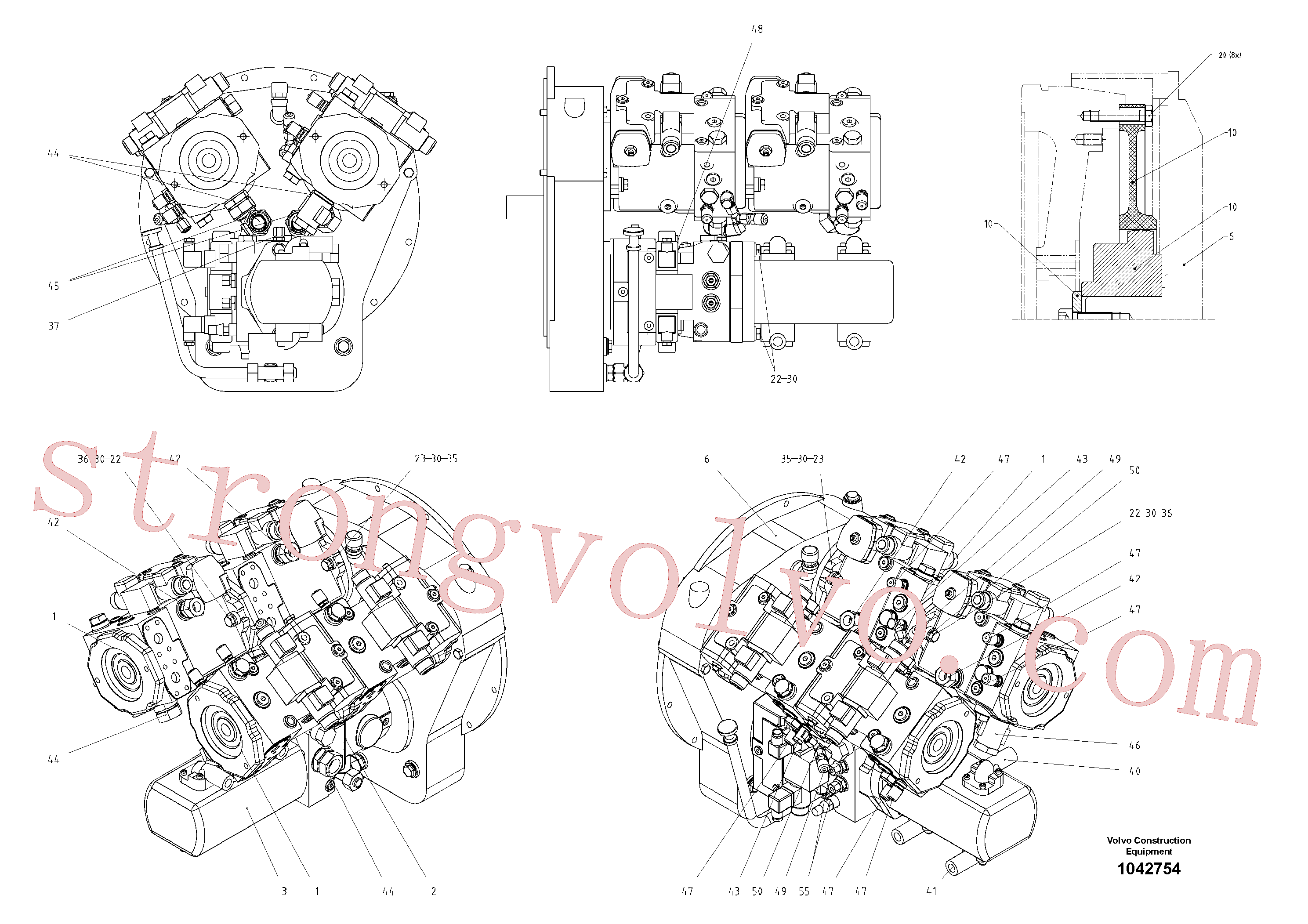 China Made RM14102958 Prisioneiro Volvo Acessórios para escavadeira