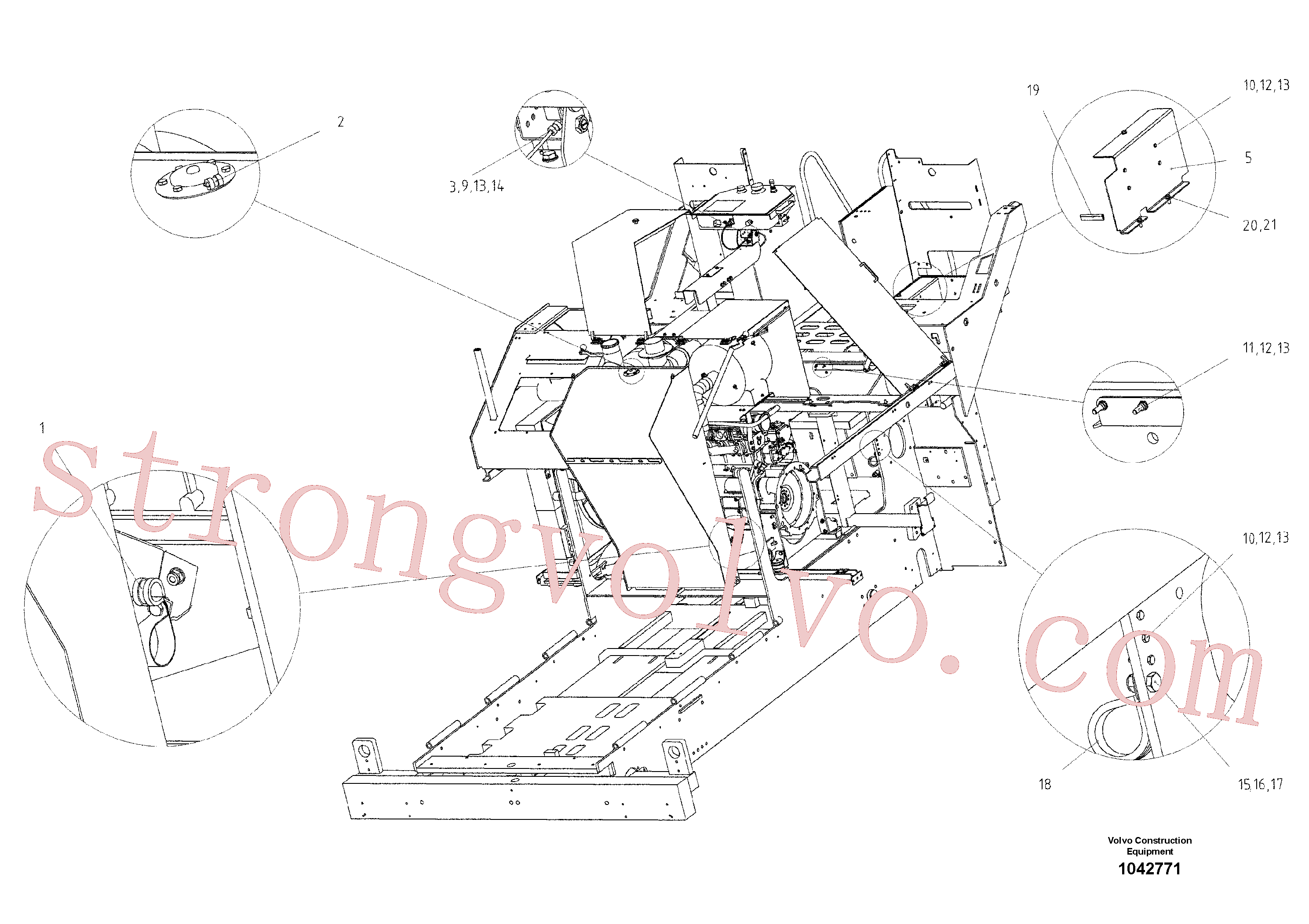 RM96714258 Volvo Peças de montagem eléctrica(1042771 Montagem)