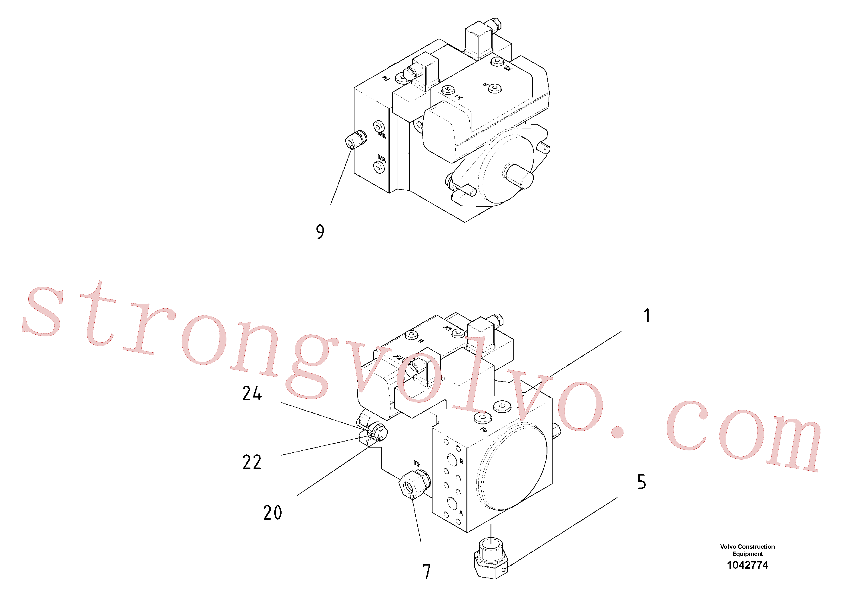 RM14102958 Volvo Bomba do apiolador(1042774 Montagem)