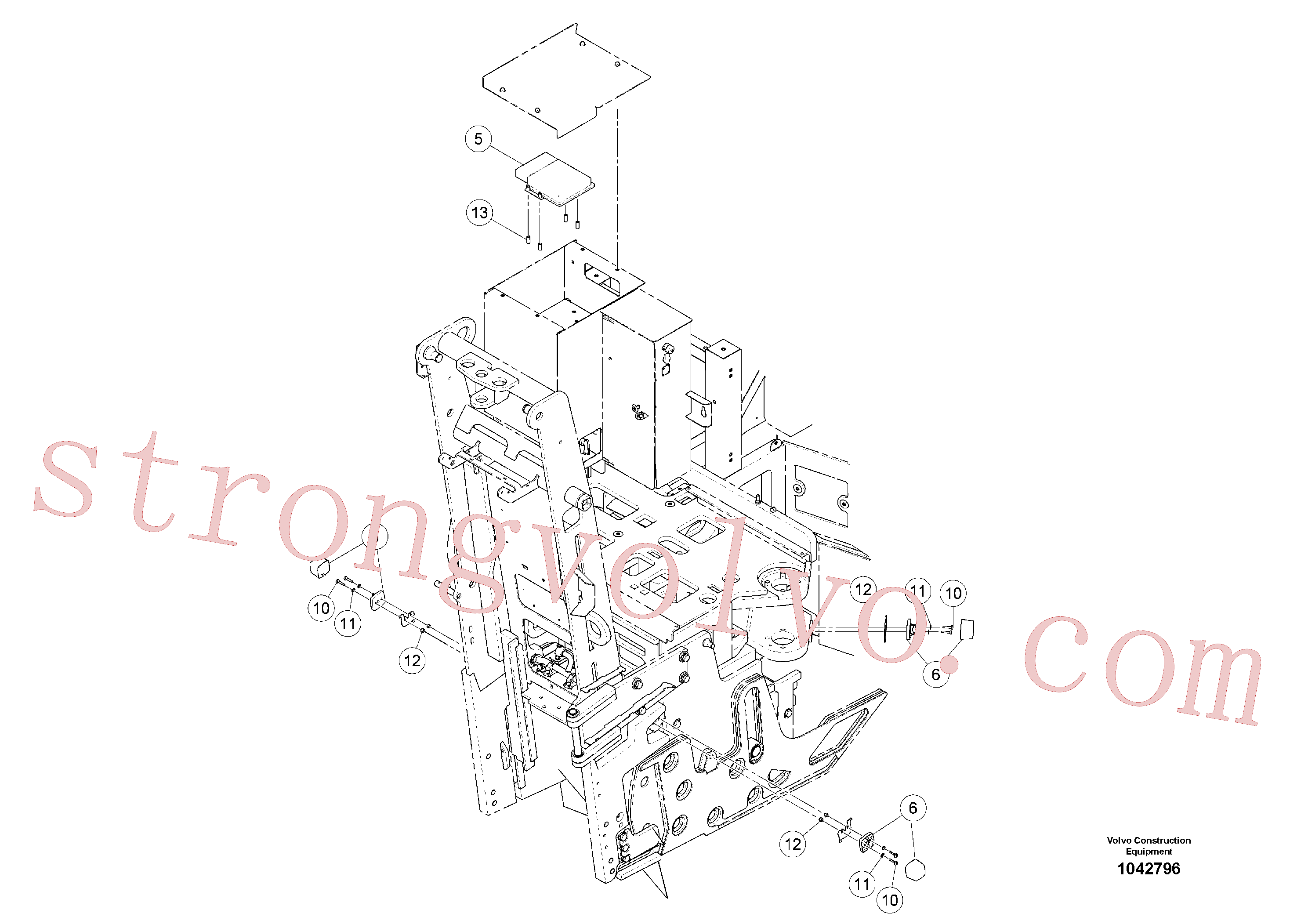 RM14082655 Volvo Parte eléctrica do deflector(1042796 Montagem)