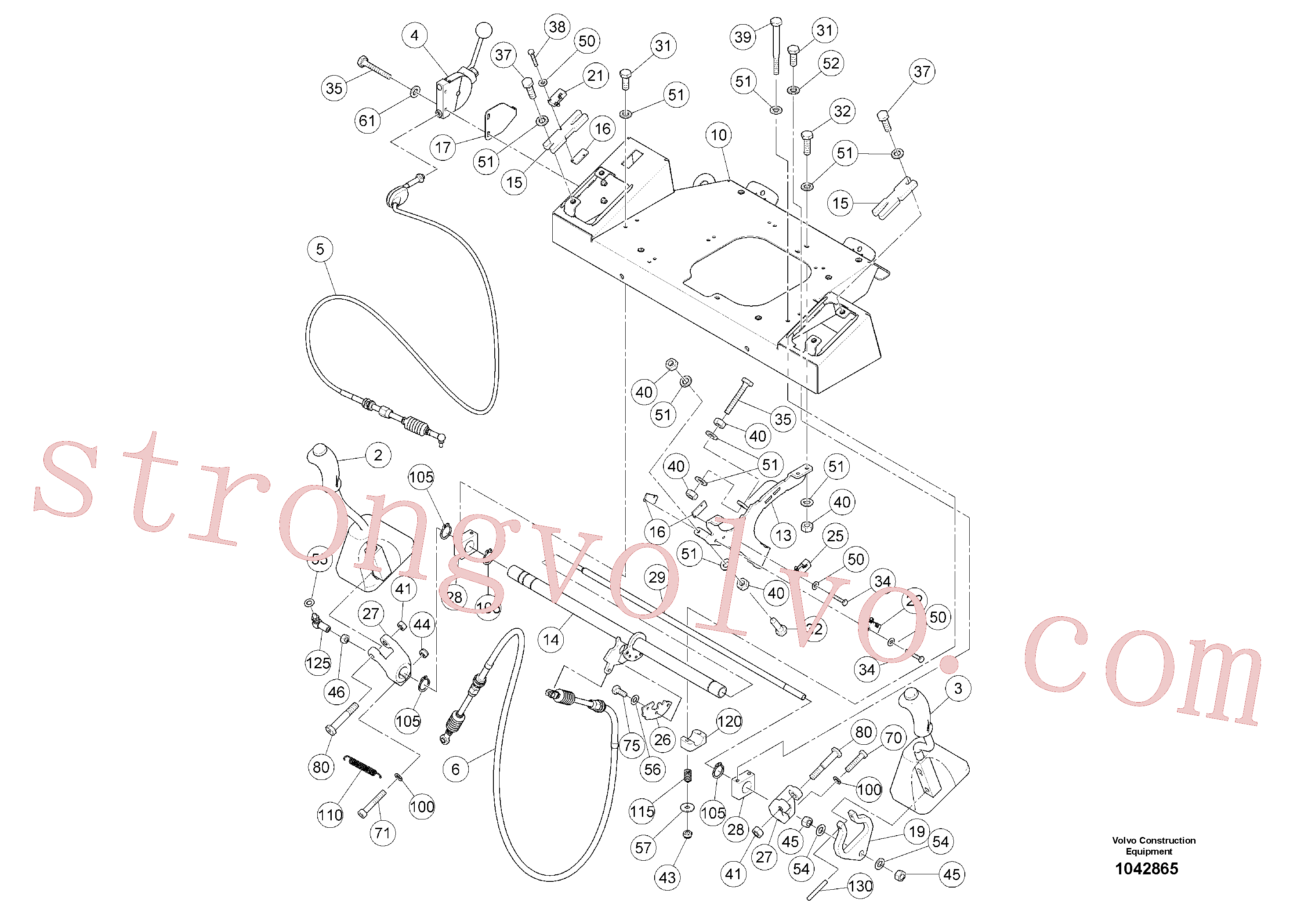 RM96713763 Volvo Plataforma deslizante(1042865 Montagem)