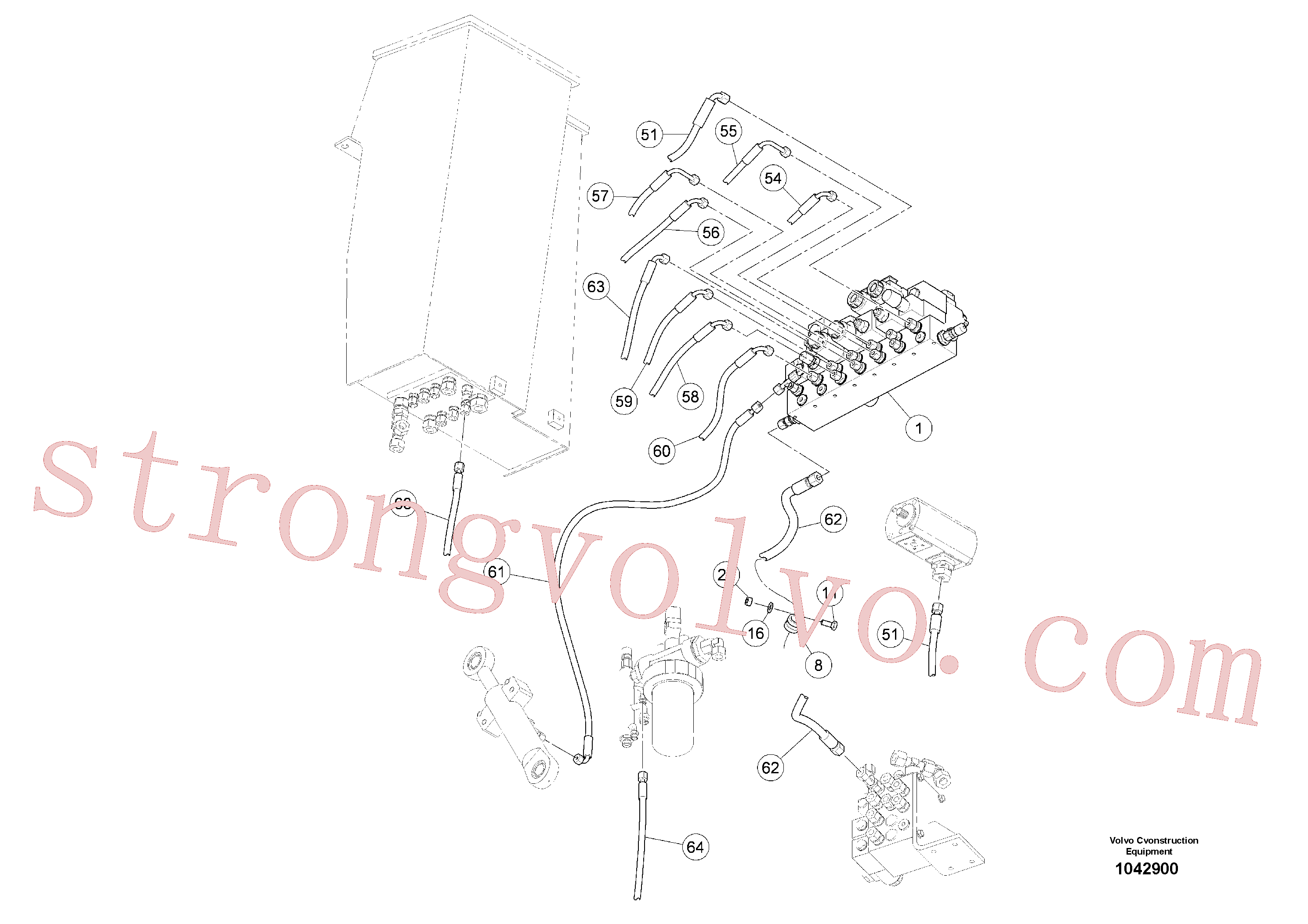 Volvo Montagem RM14149256 Braçadeira da mangueira Acessórios