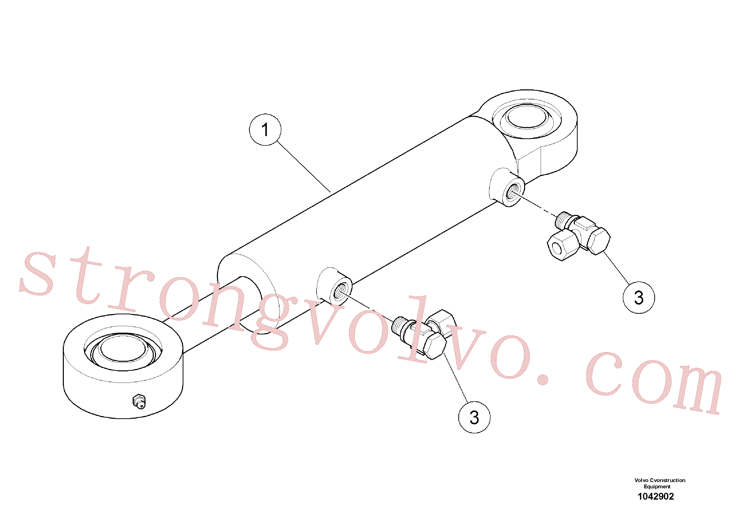 Volvo Acessórios para escavadeira RM13927470 Niple Acessórios