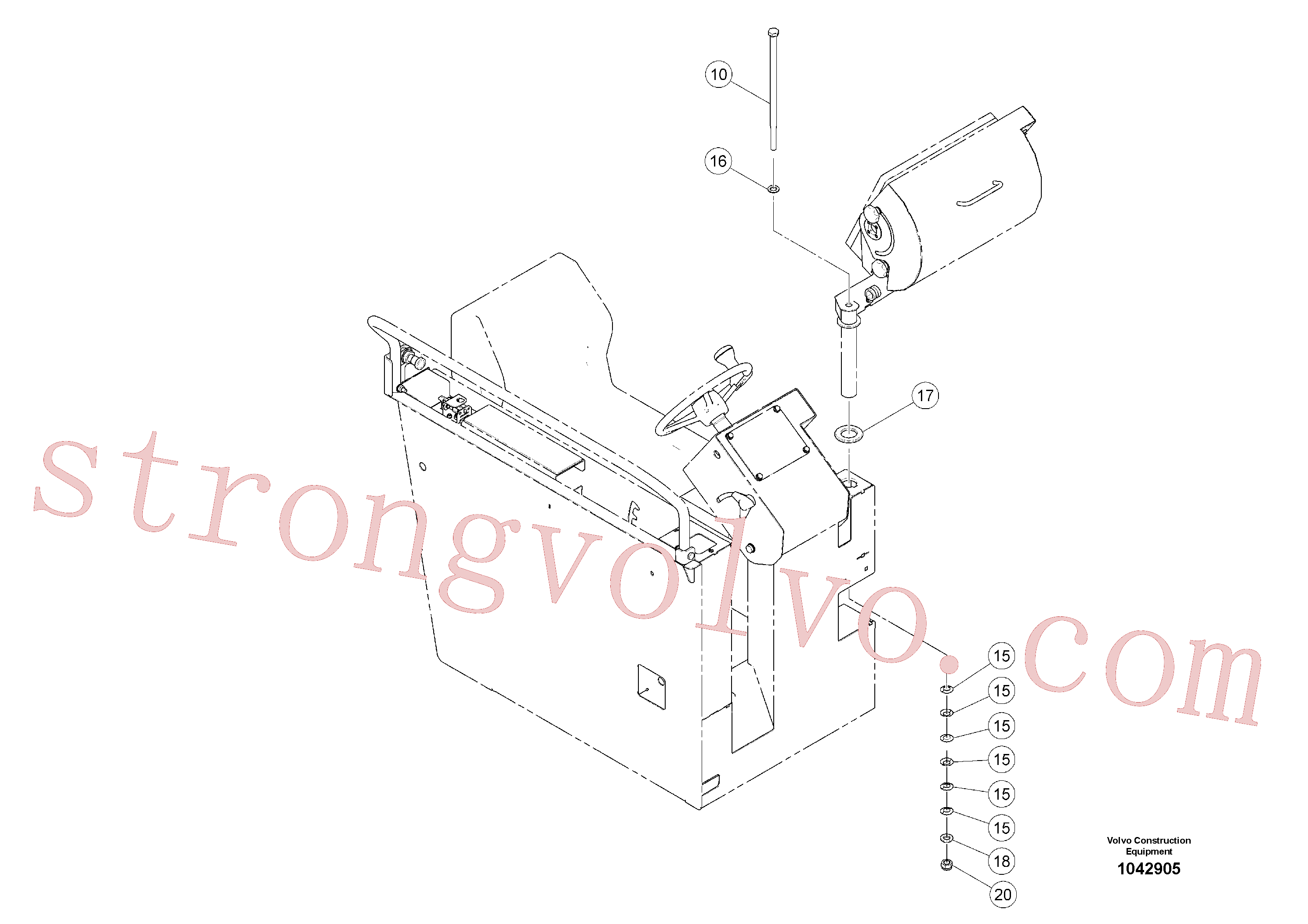 Volvo Acessórios para escavadeira RM58867755 Mola do disco Acessórios