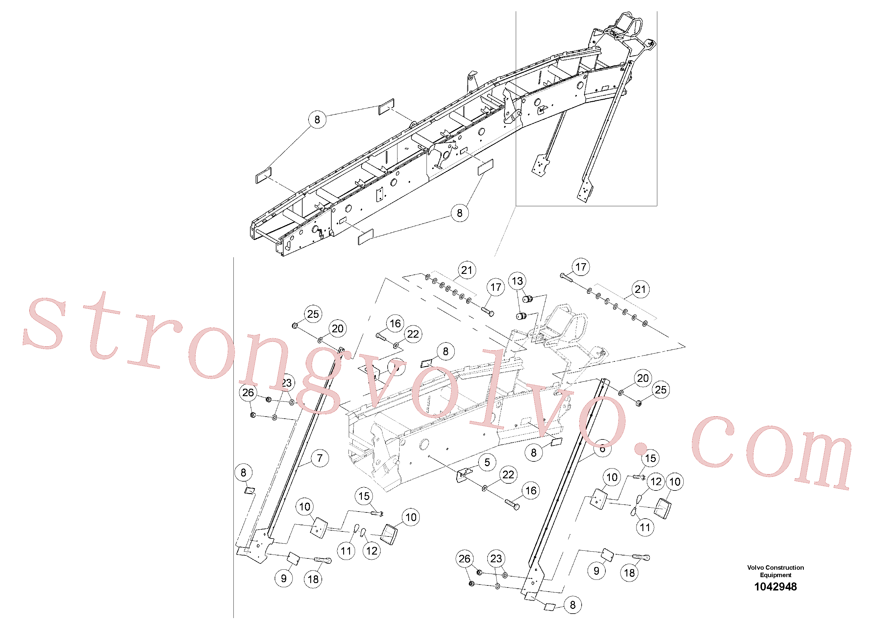 RM14112288 Volvo Luzes de circulação rodoviária para transportador(1042948 Montagem)