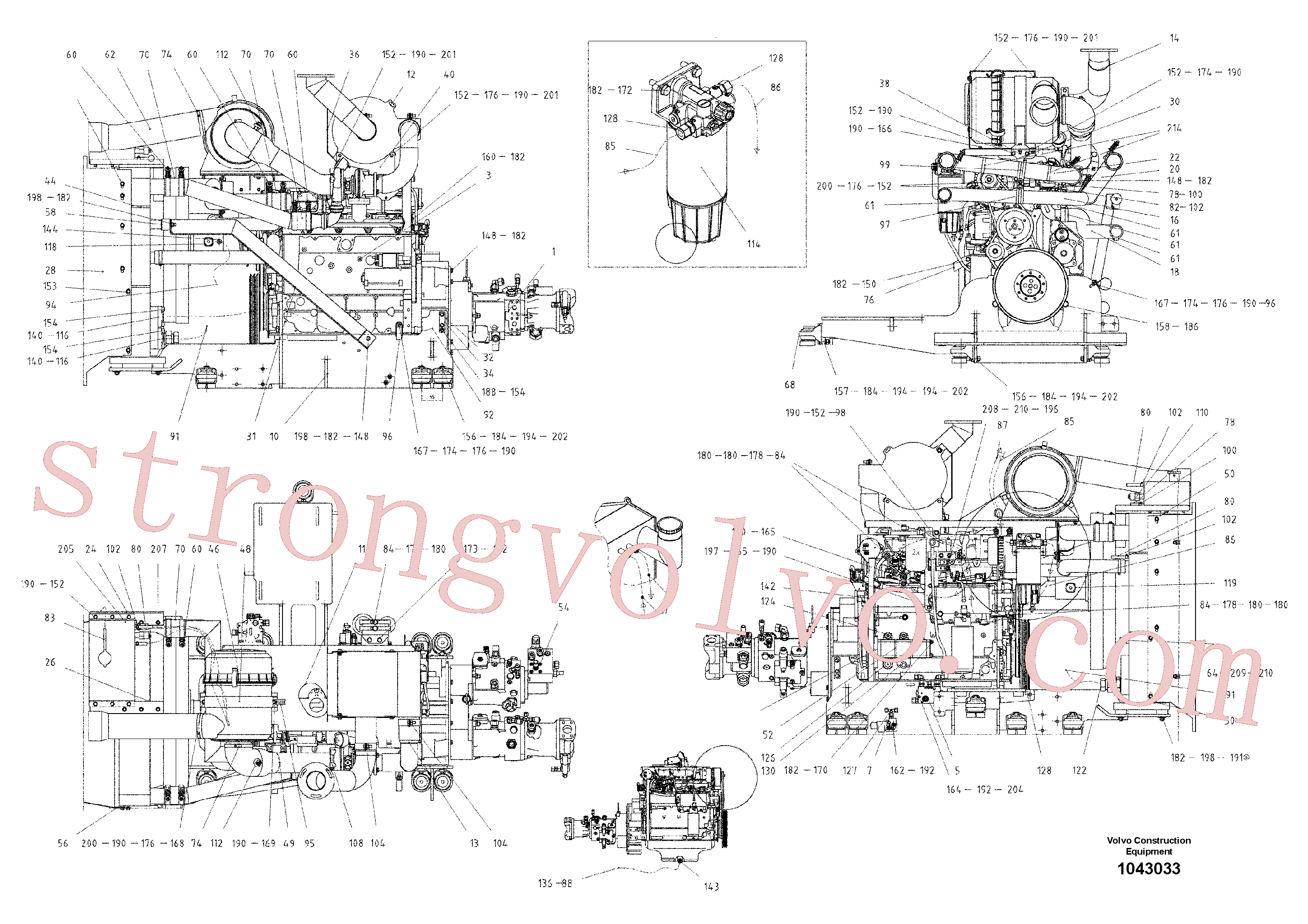 RM96720651 Volvo Motor básico(1043033 Montagem)