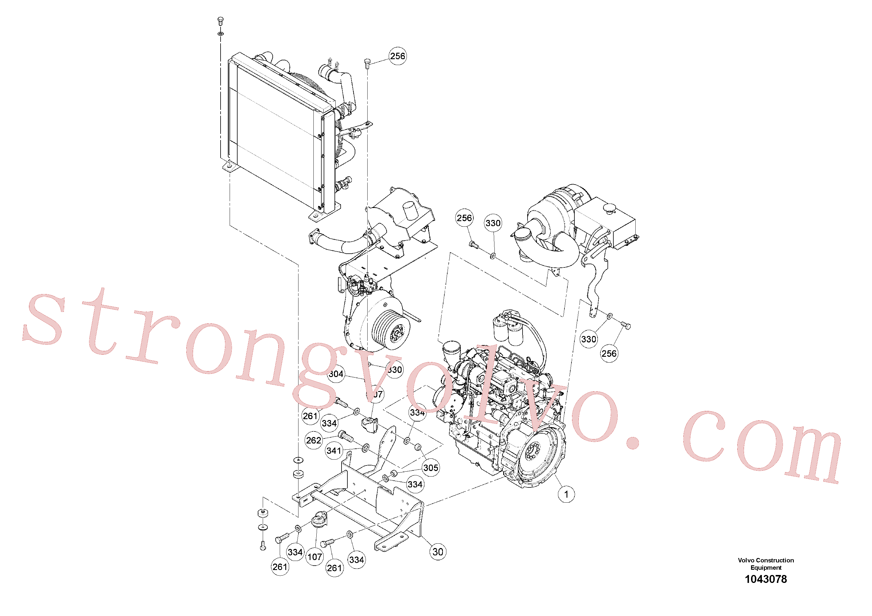 RM96719117 Volvo Motor básico(1043078 Montagem)