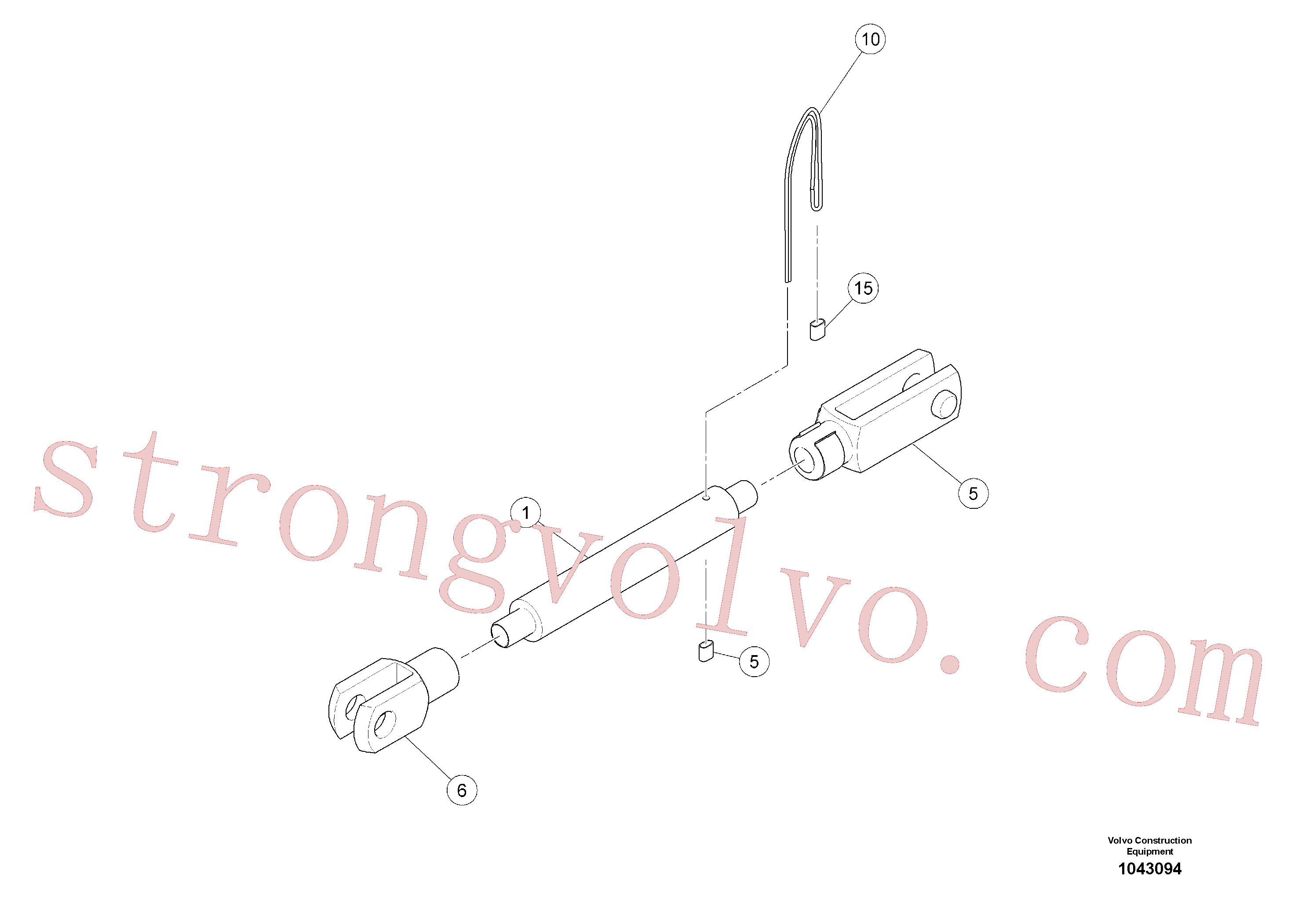 RM59436741 Volvo Barra de encravamento(1043094 Montagem)