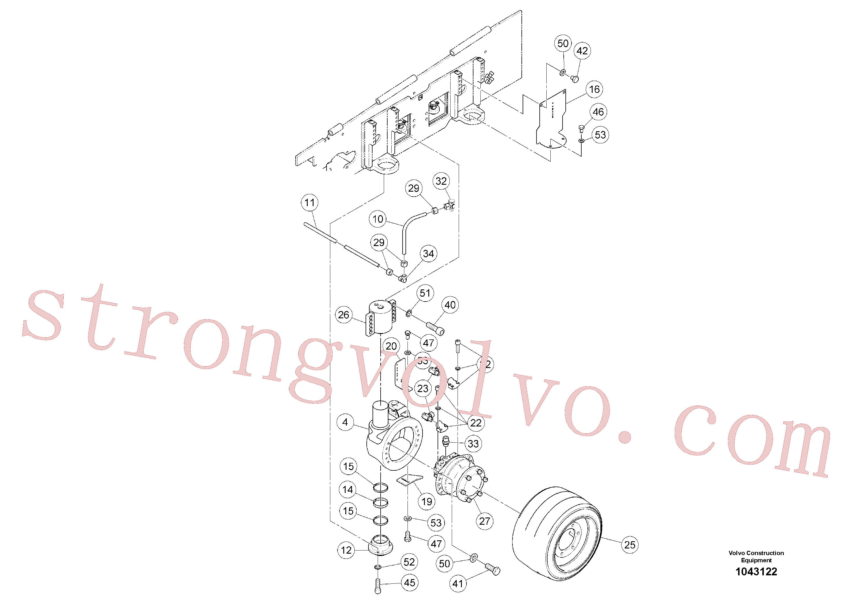 RM80630783 Cilindro Volvo escavadeira