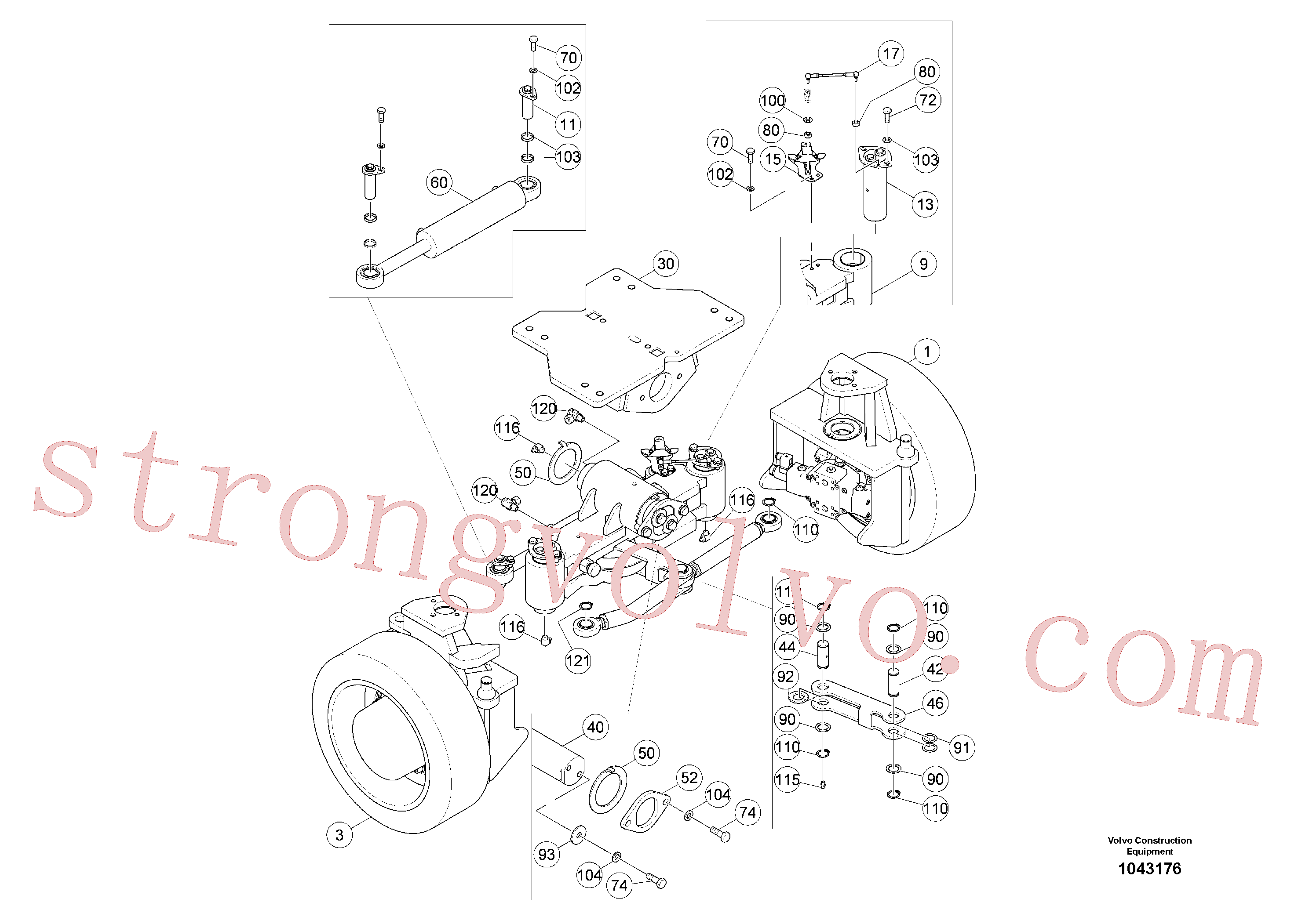 RM58824509 Volvo Conjunto da direcção dianteira(1043176 Montagem)