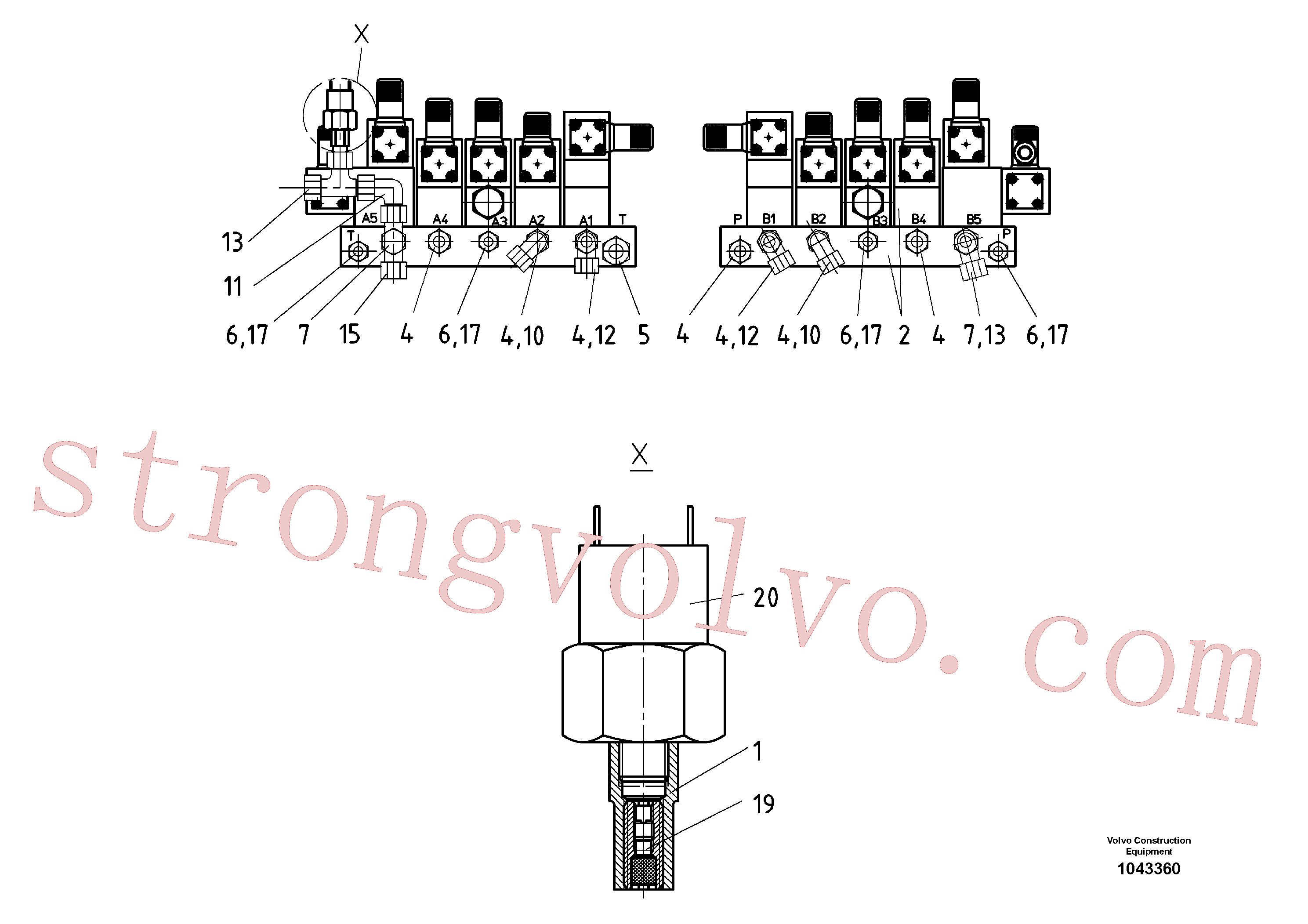 RM14090401 Volvo Bloco do motor(1043360 Montagem)