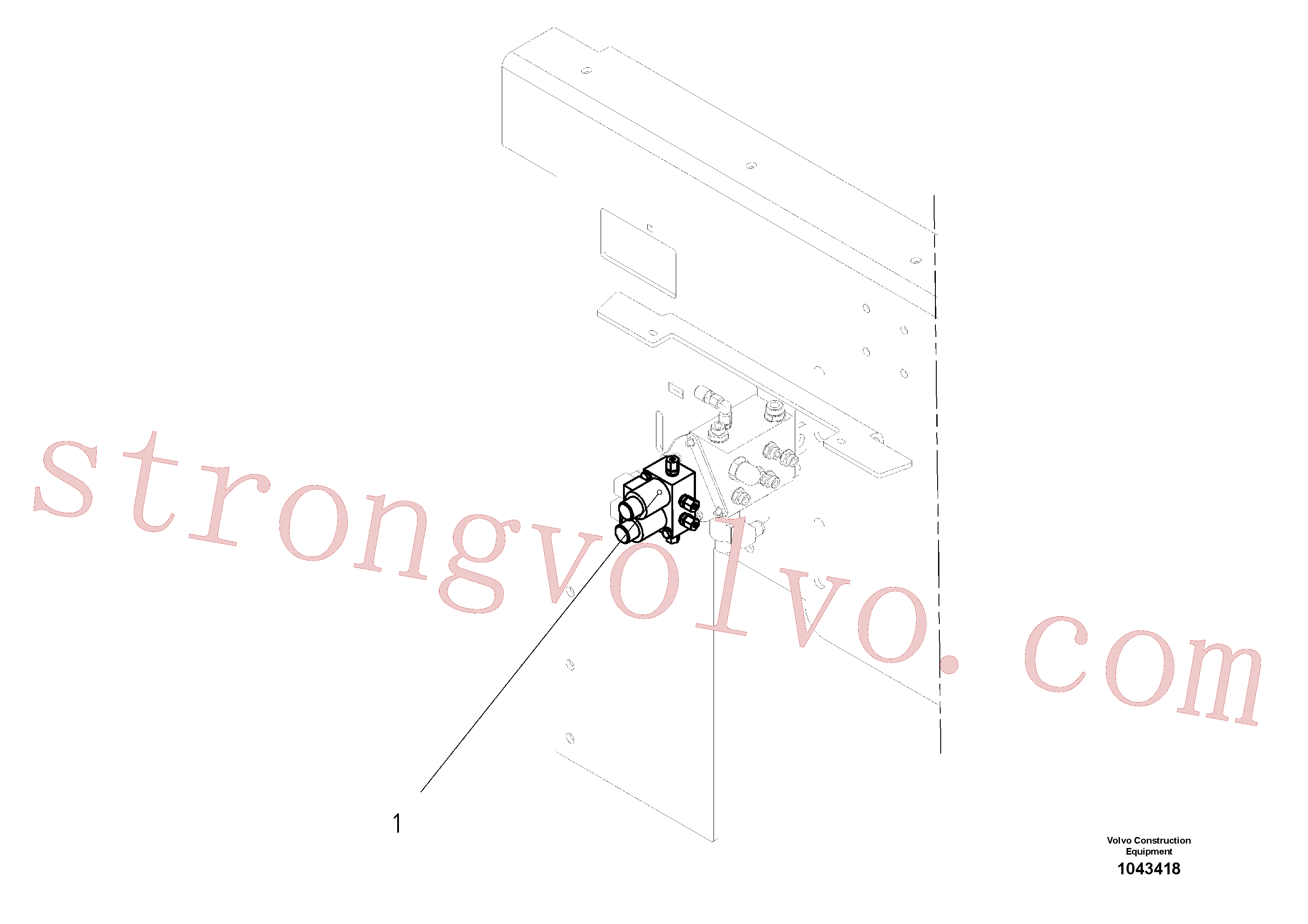 VOE12779991 Volvo Diagrama hidráulico(1043418 Montagem)