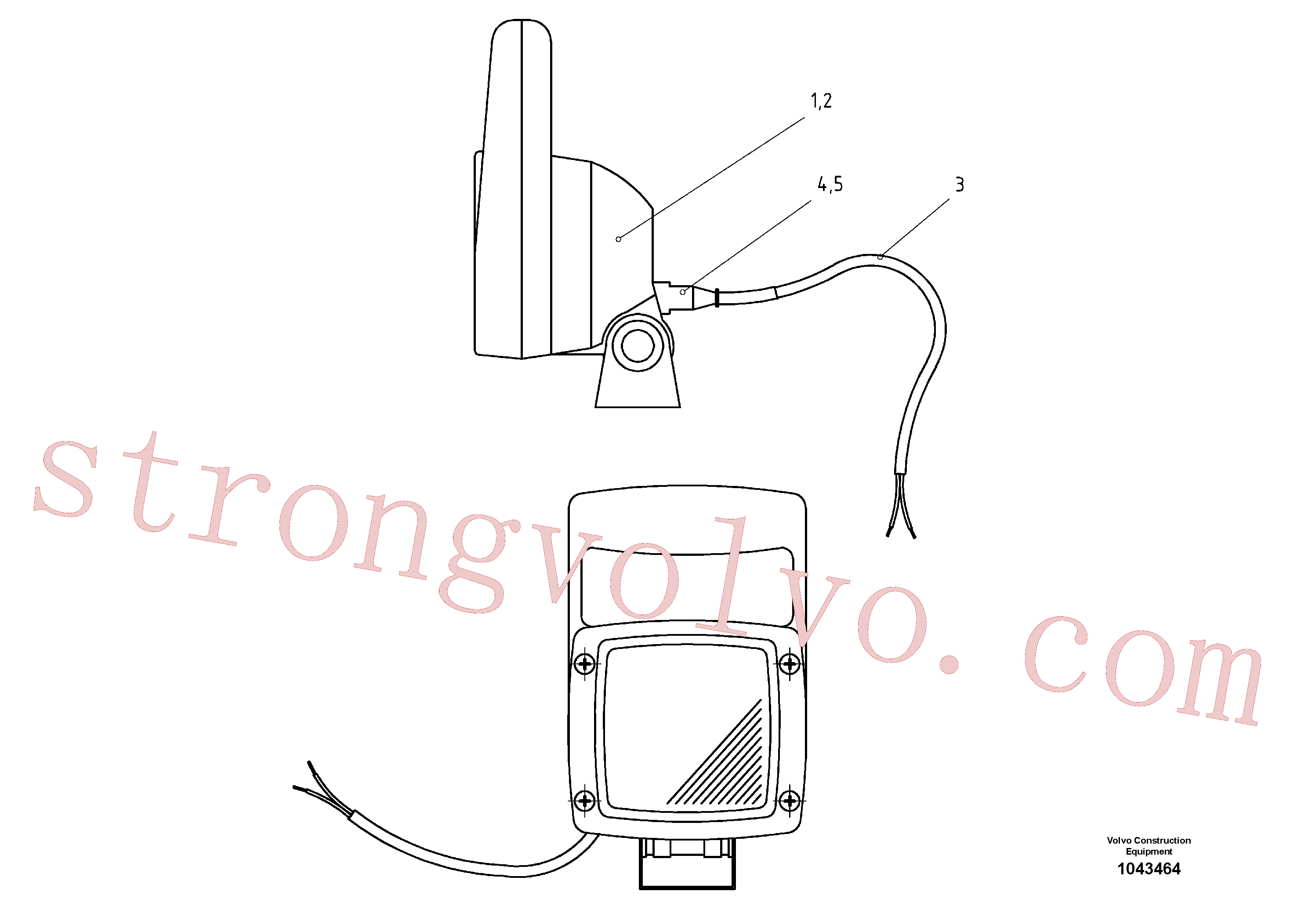 RM54758230 Volvo Luzes de trabalho adicionais(1043464 Montagem)