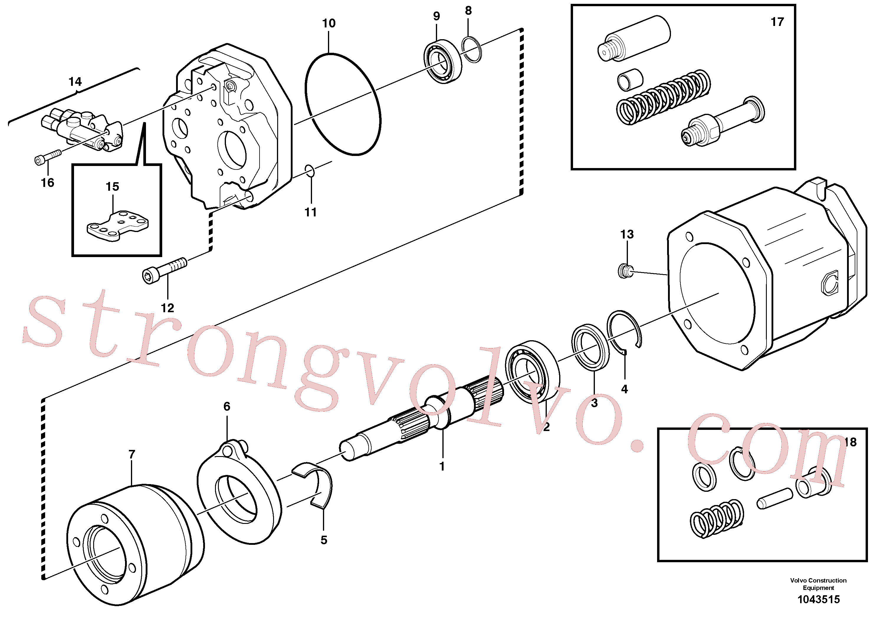 VOE11411977 Volvo Bomba hidráulica(1043515 Montagem)