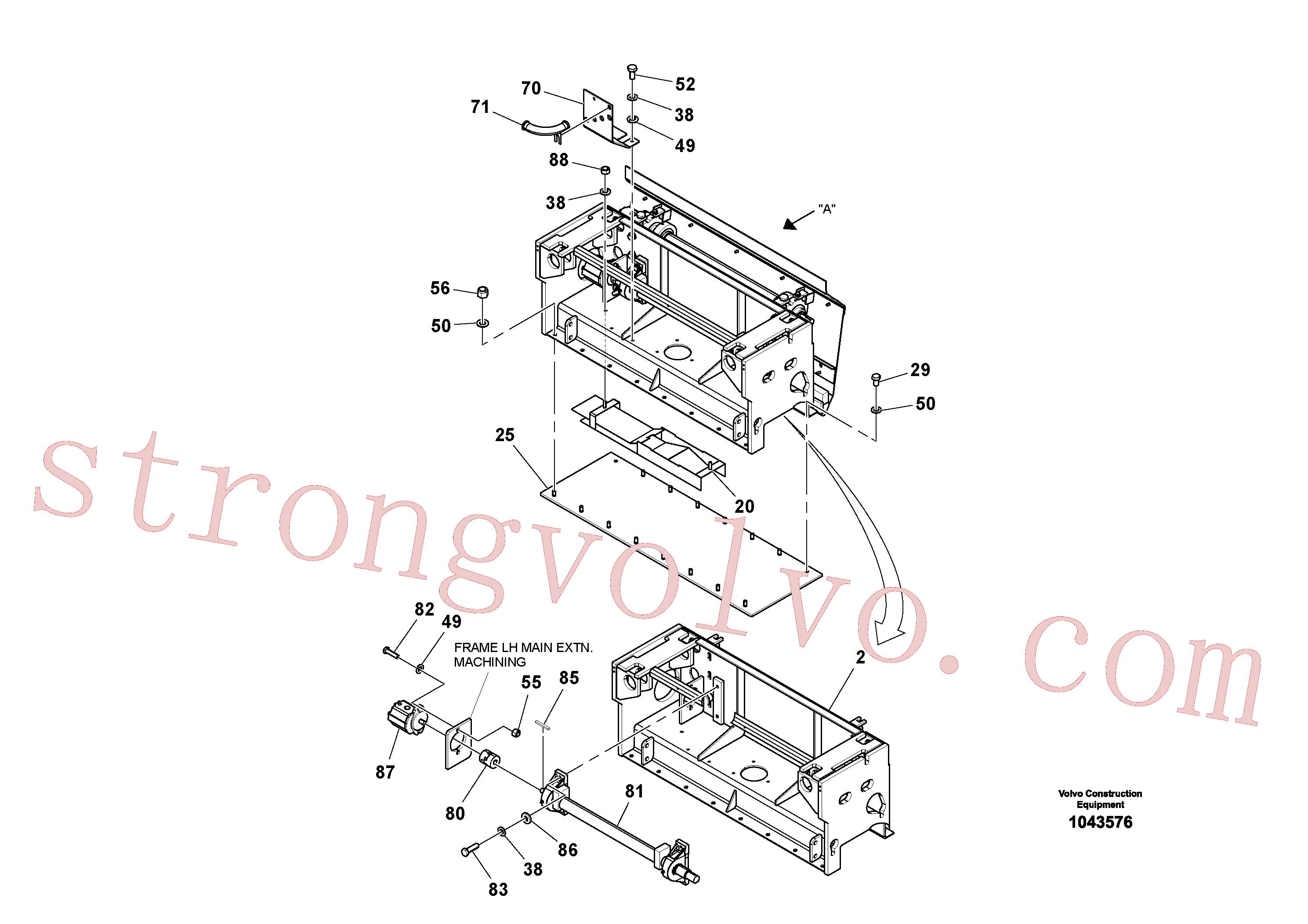 Volvo Acessórios para escavadeira RM59537266 Arruela simples Acessórios